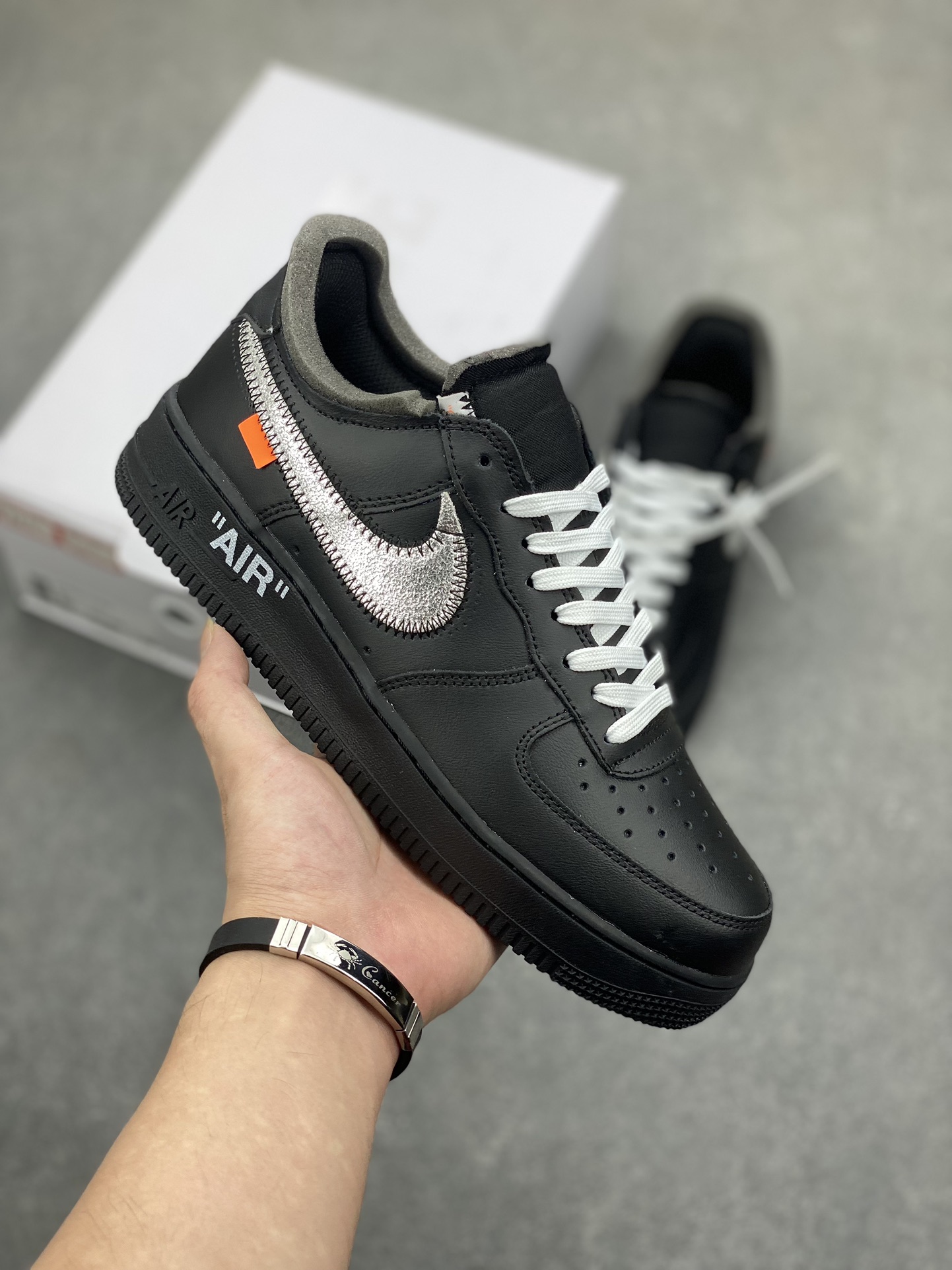 Nike Air Force 1 Low Off-White Black Silver Sneakers 2 i1698697028 7597 0