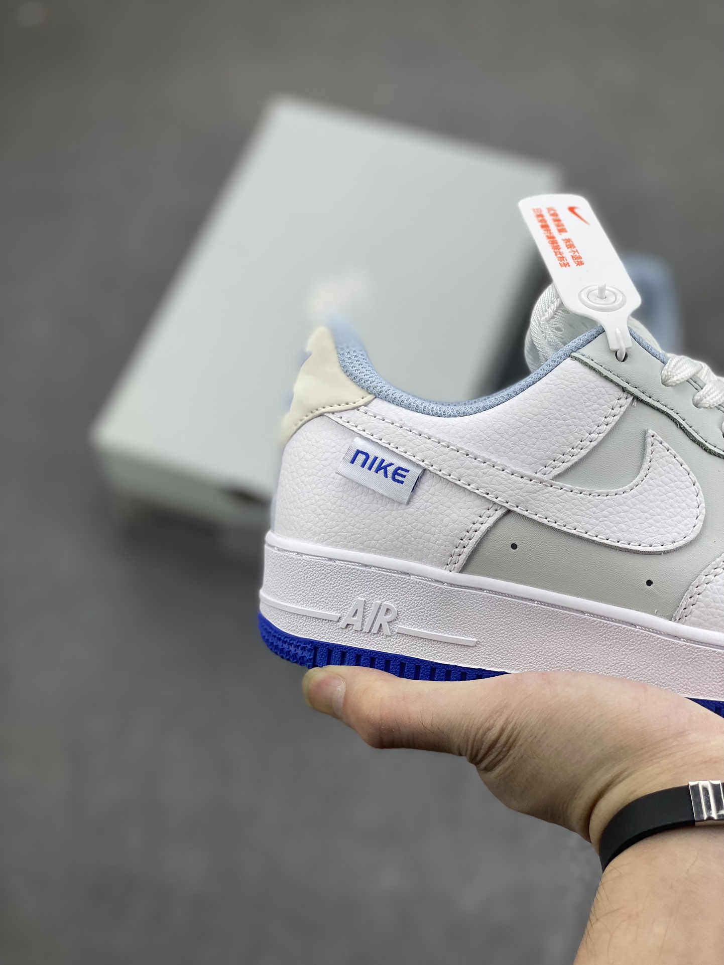 Nike Air Force 1 Low White/Grey/Blue Men's Sneakers - Size 40.5 6 i1698962826 7145 4
