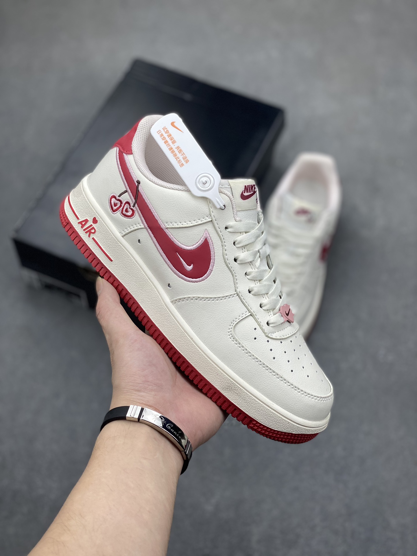 Nike Air Force 1 Low White/Red Casual Sneakers - Style & Comfort Combined 2 i1698962977 6363 0