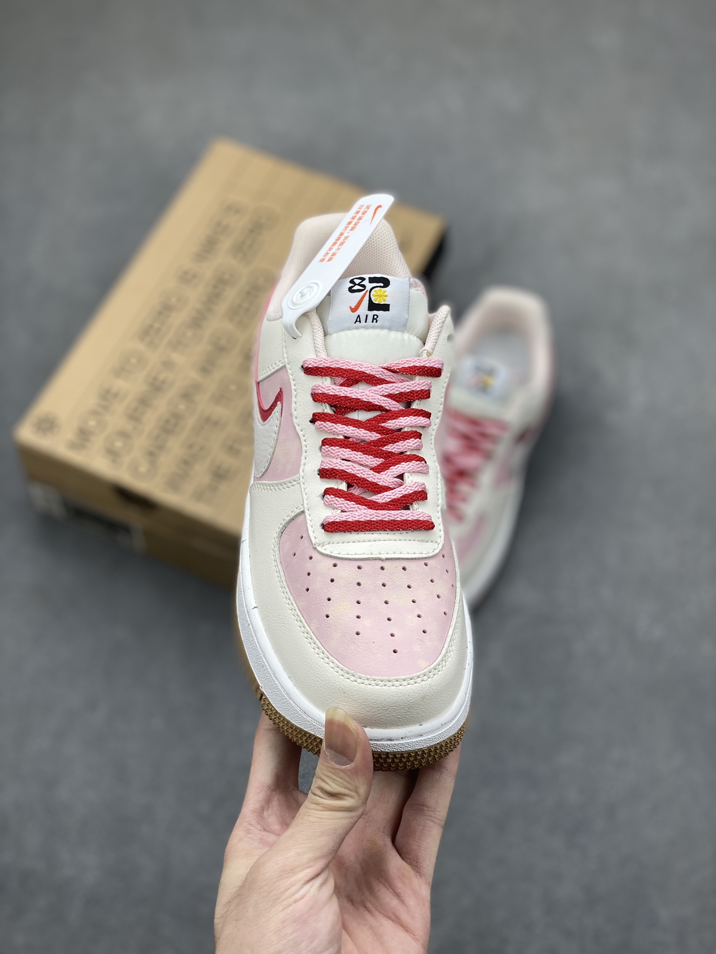 Nike Air Force 1 Low Casual Sneakers - Pink/White,Honeycomb Cushion 3 i1698963004 2715 1