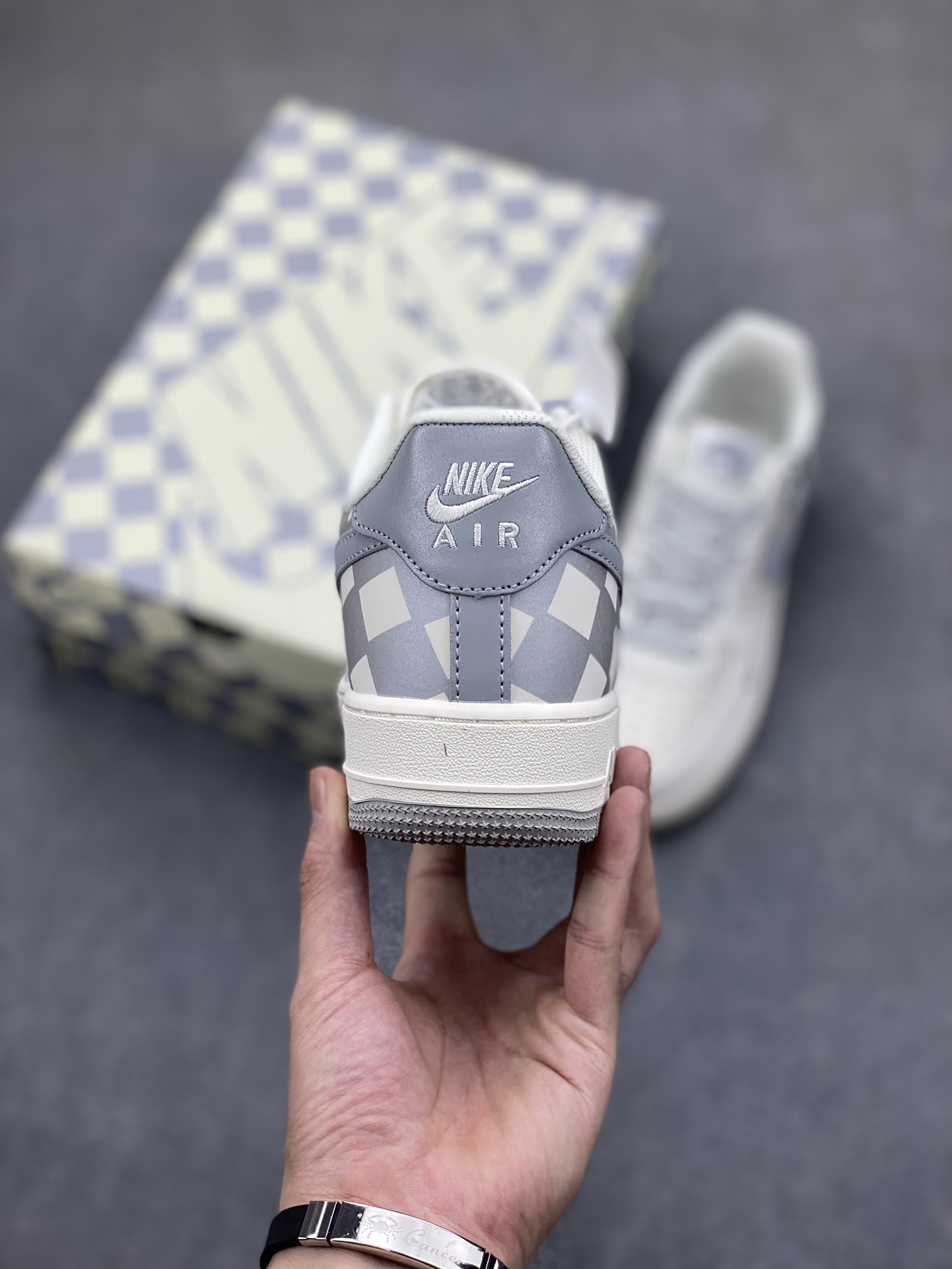 Nike Air Force 1 '07 Low Gray Checkered Sneakers GZ5688-077 5 i1699043676 7733 3