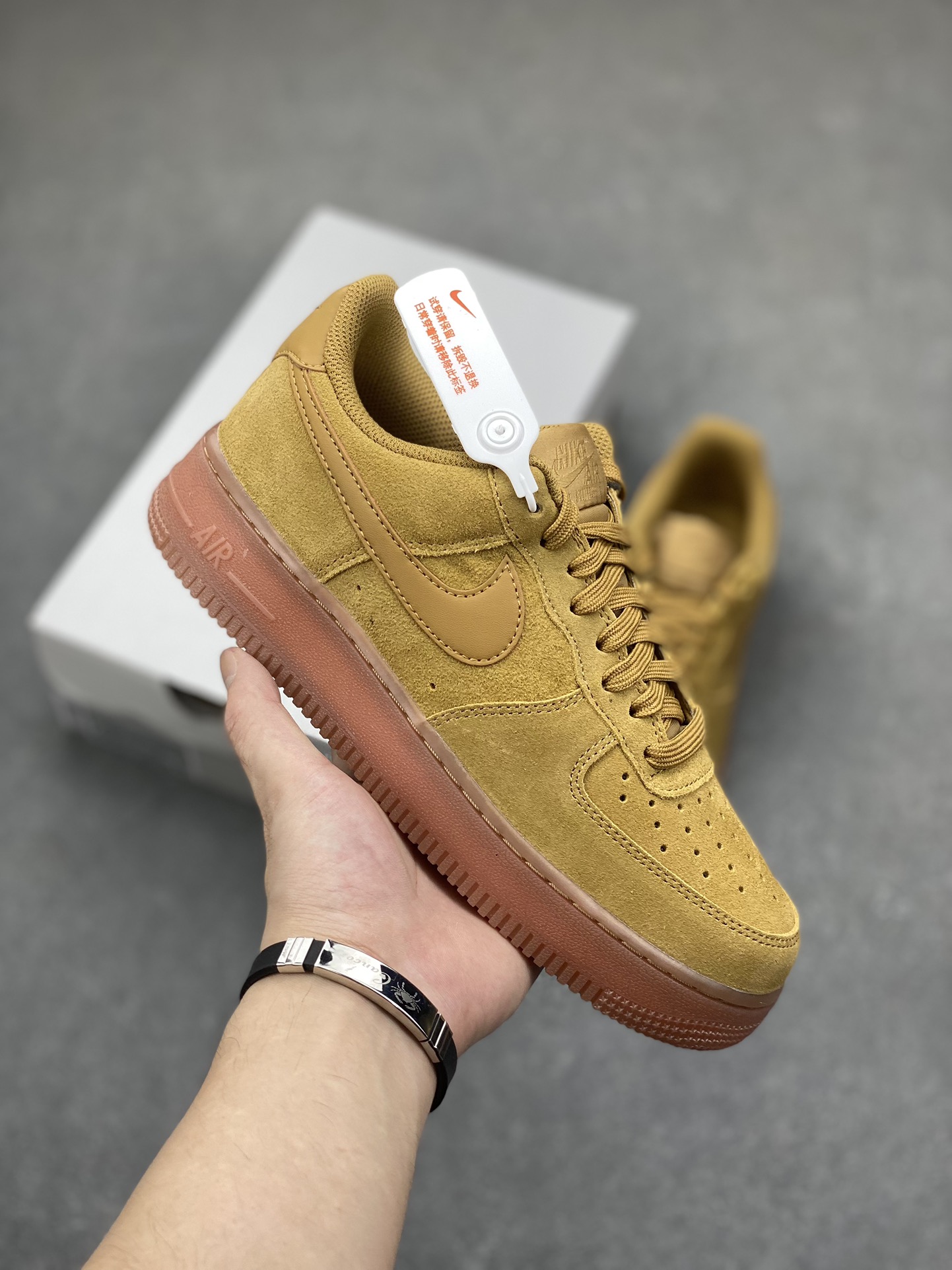 Nike Air Force 1 '07 Premium Suede Casual Shoes - Golden Tan 2 i1699138340 8624 0