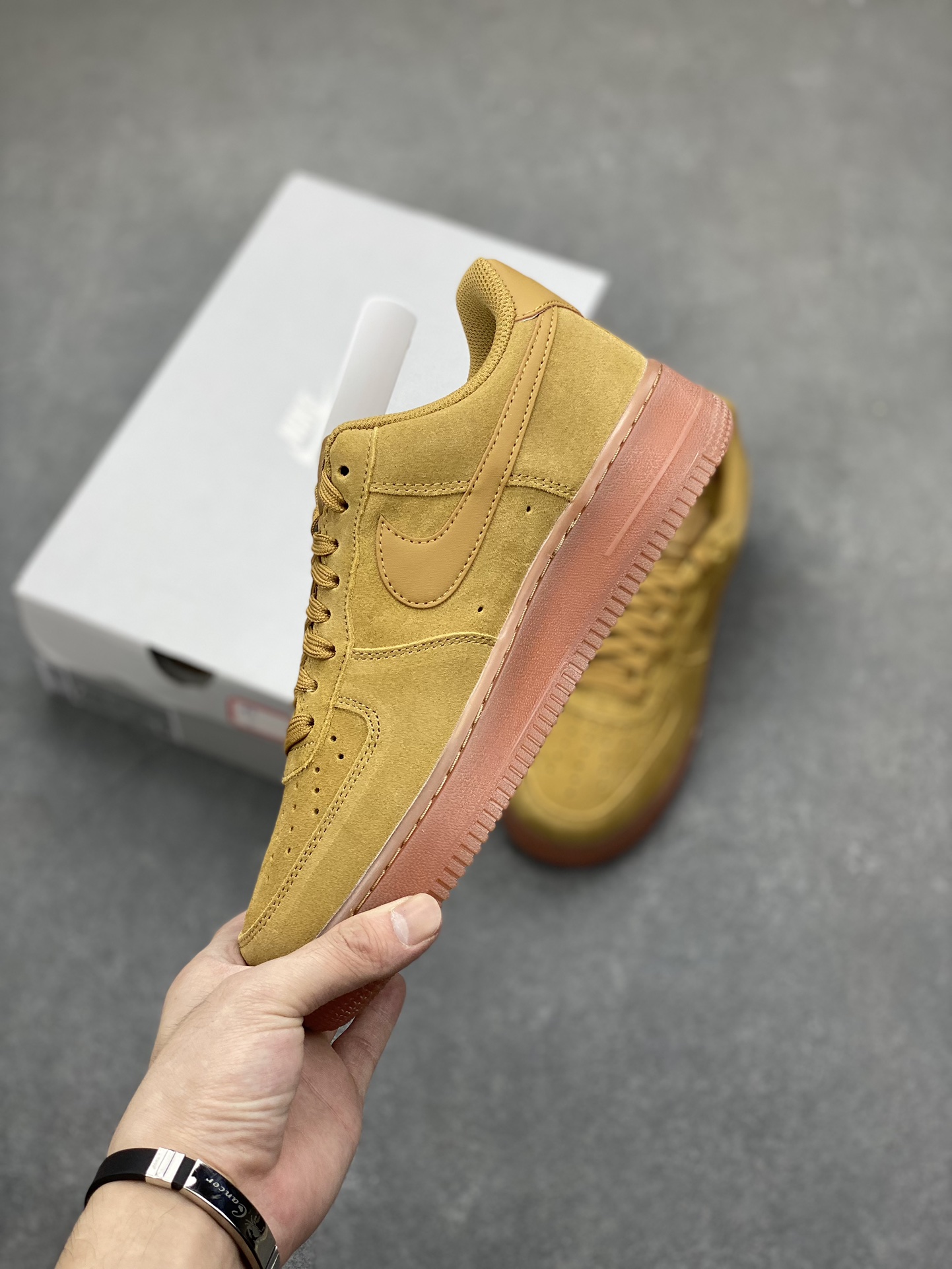 Nike Air Force 1 '07 Premium Suede Casual Shoes - Golden Tan 4 i1699138340 9874 2
