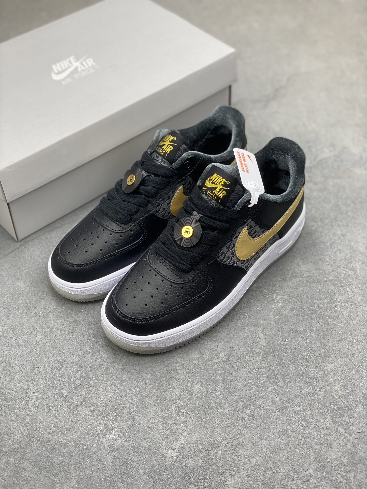 Nike Air Force 1 Low Black/Gold FN6977-010,Honeycomb Cushioning,Original Accessories 9 i1700074567 7307 7
