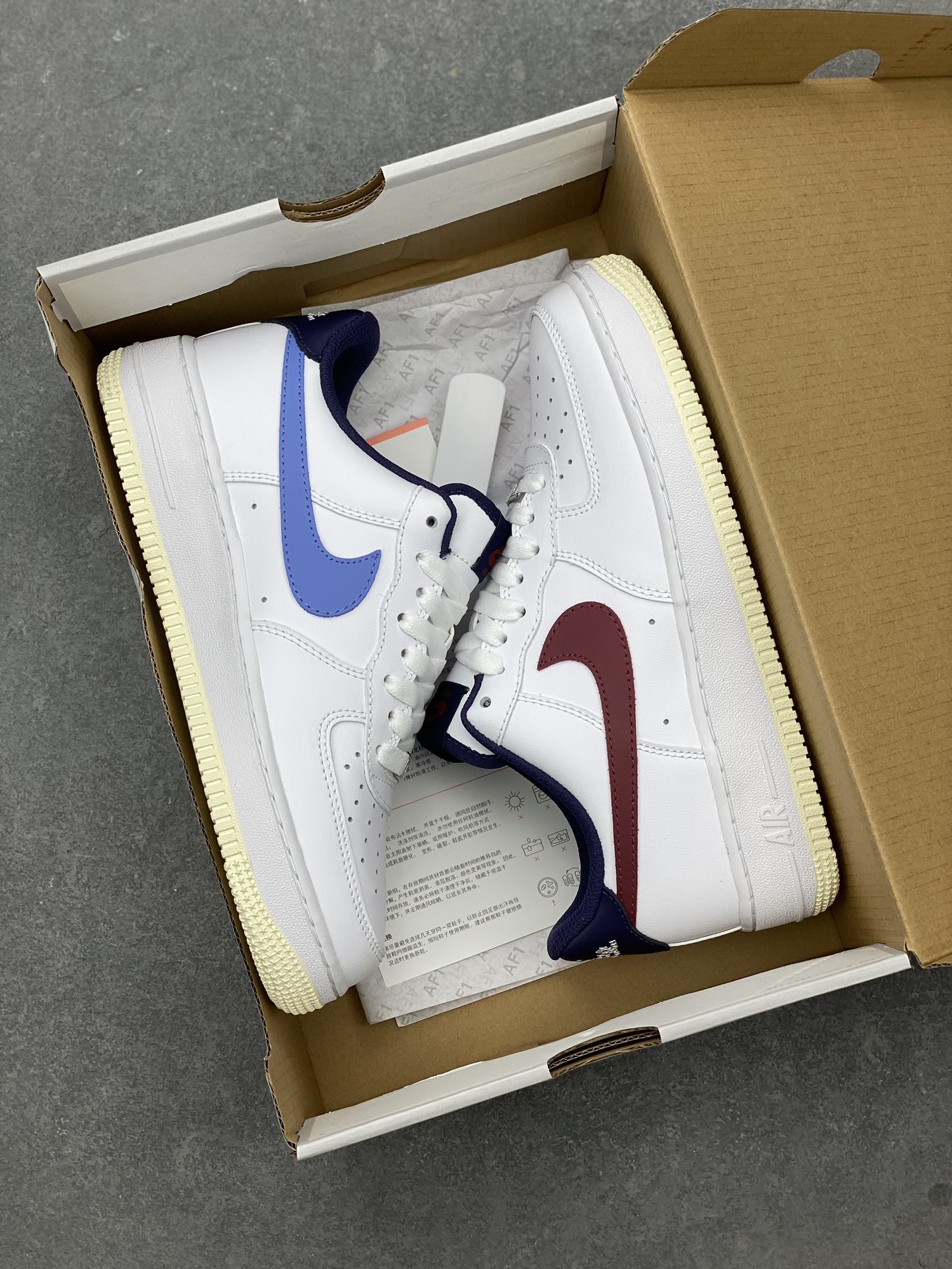 Nike Air Force 1 Low 07 White Maroon Sneakers (FV8105-161) 10 i1700174779 1477 8