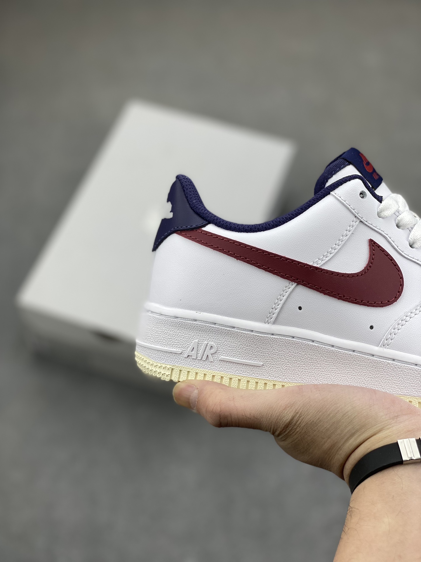 Nike Air Force 1 Low 07 White Maroon Sneakers (FV8105-161) 6 i1700174779 3577 4