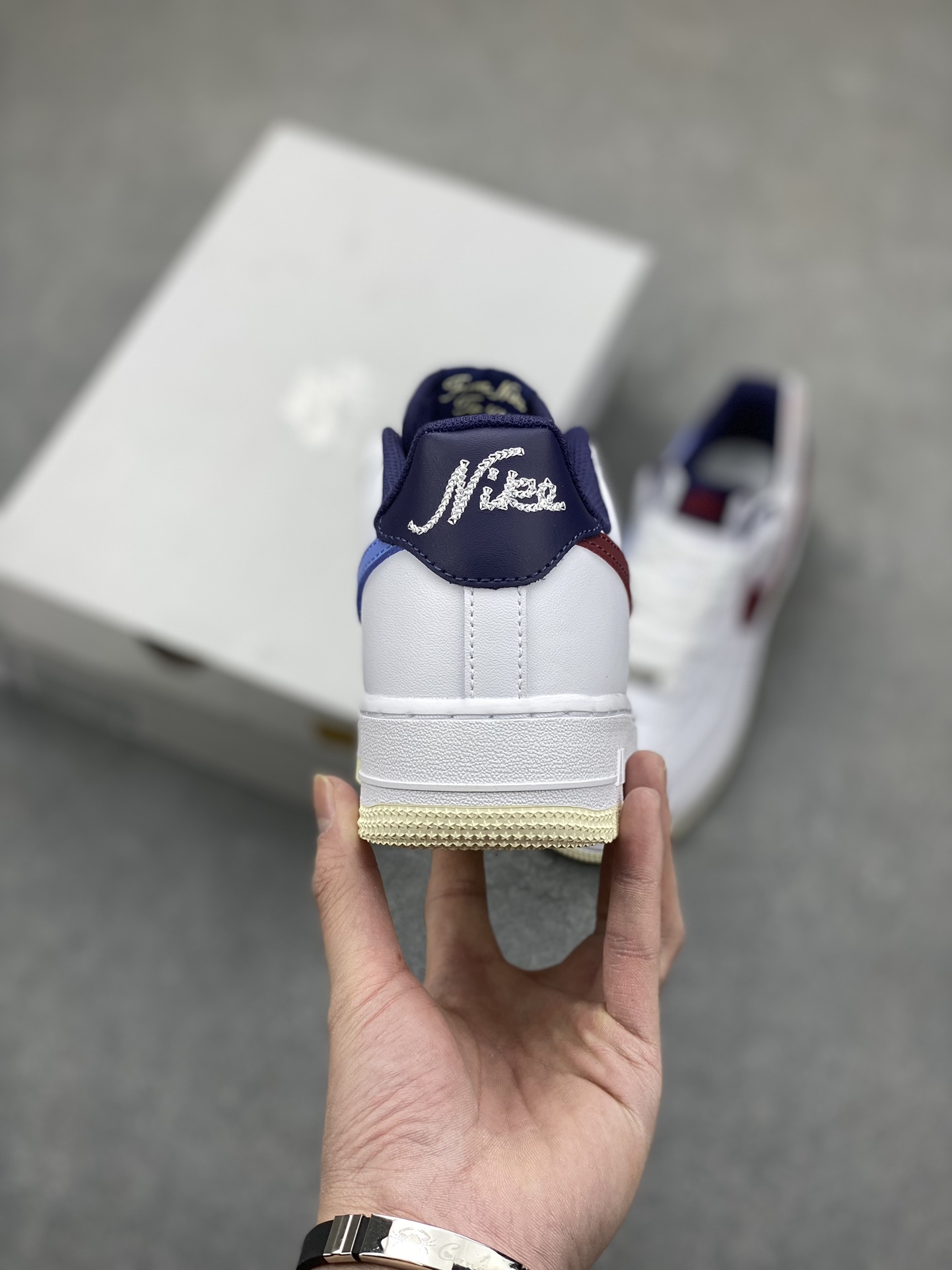 Nike Air Force 1 Low 07 White Maroon Sneakers (FV8105-161) 5 i1700174779 3826 3
