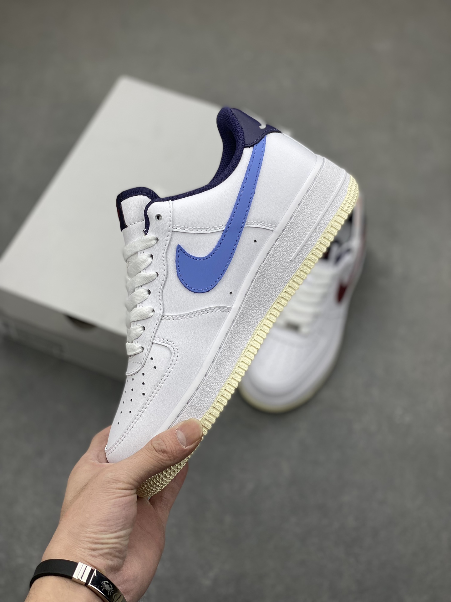 Nike Air Force 1 Low 07 White Maroon Sneakers (FV8105-161) 4 i1700174779 7924 2