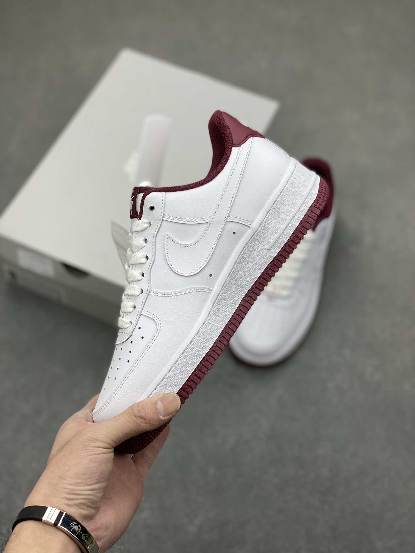 Nike Air Force 1 Low White Burgundy Crush: Premium Comfort and Style 4 i1700175091 2510 2