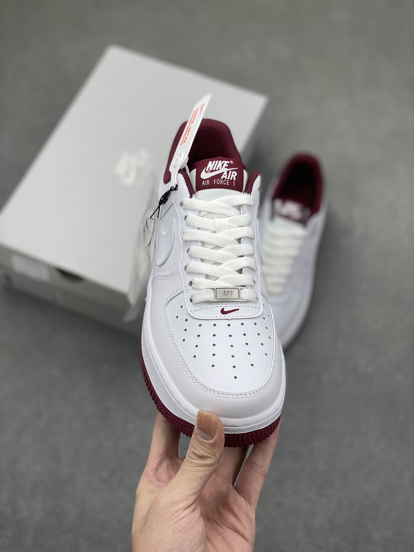 Nike Air Force 1 Low White Burgundy Crush: Premium Comfort and Style 3 i1700175091 311 1