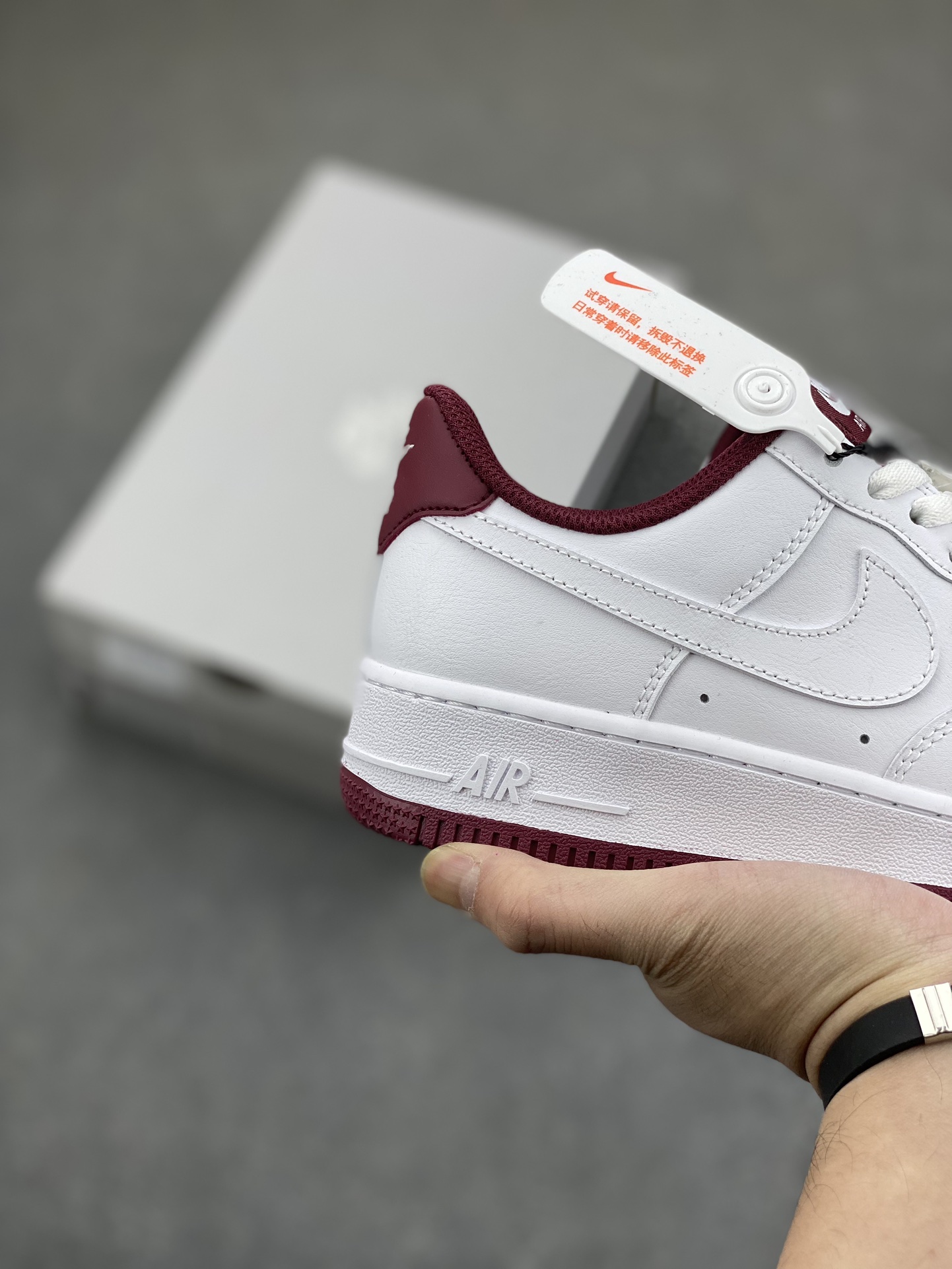 Nike Air Force 1 Low White Burgundy Crush: Premium Comfort and Style 6 i1700175091 6474 4