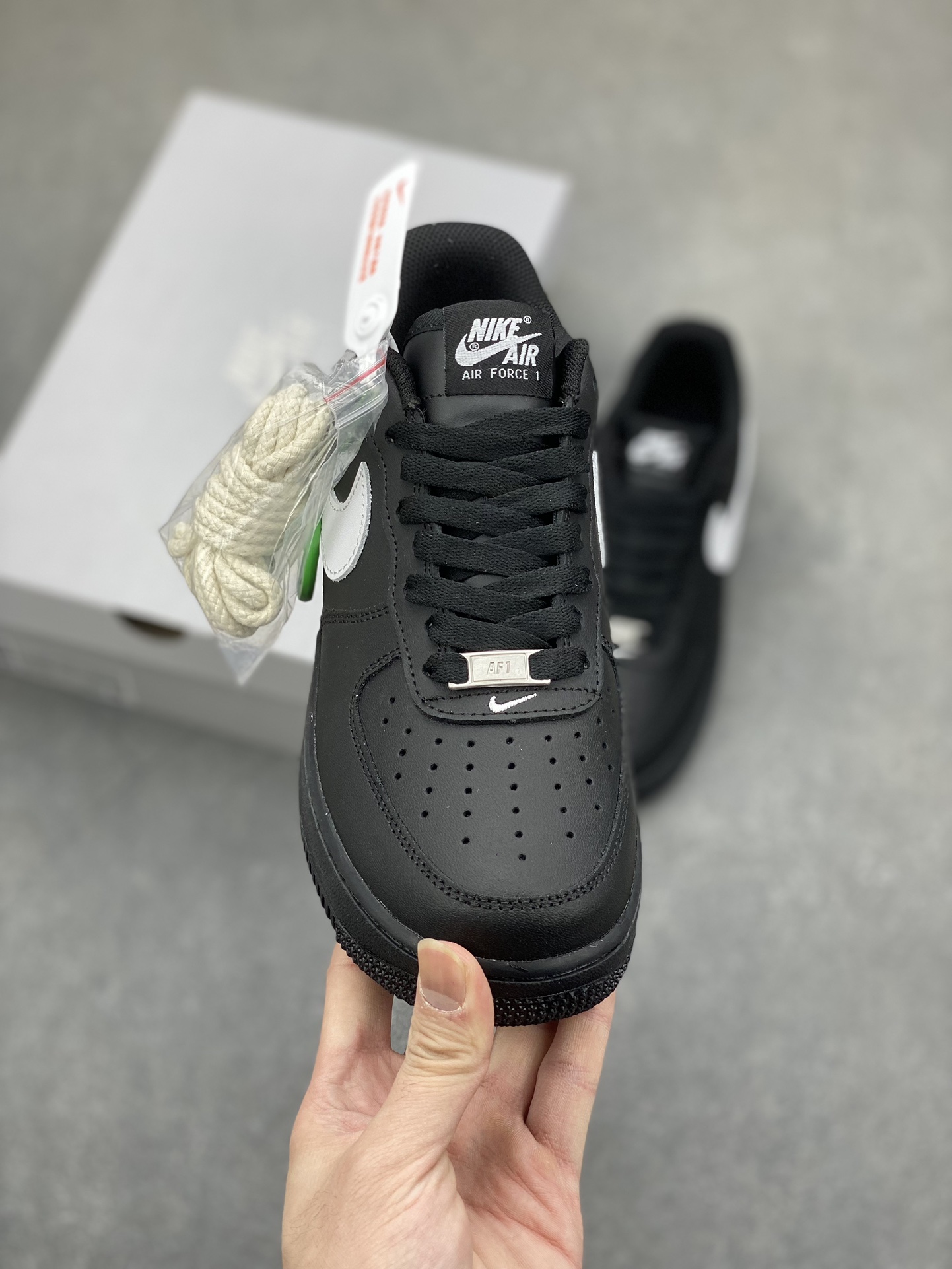 Nike Air Force 1 Low Black and White Sneakers - Lifetime Warranty 3 i1700594101 6062 1
