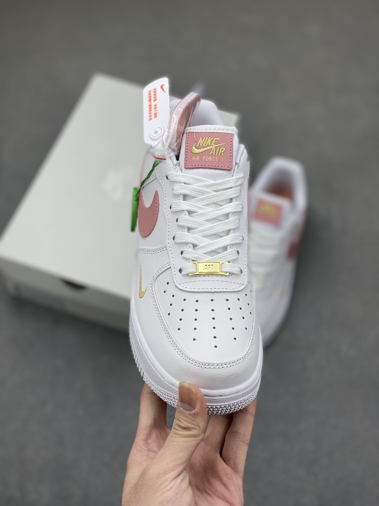 Nike Air Force 1 '07 White/Wine Red, Premium Leather, Cushioned Comfort 3 i1700594255 1329 1