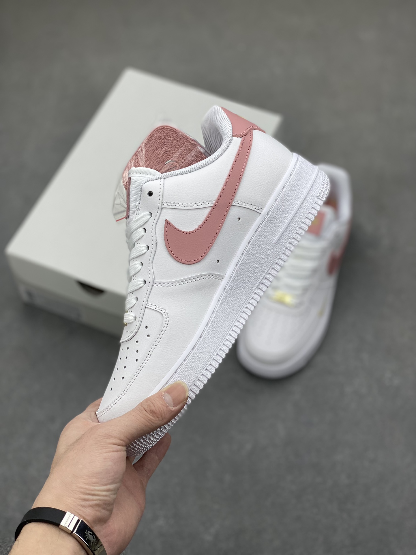 Nike Air Force 1 '07 White/Wine Red, Premium Leather, Cushioned Comfort 4 i1700594255 2899 2