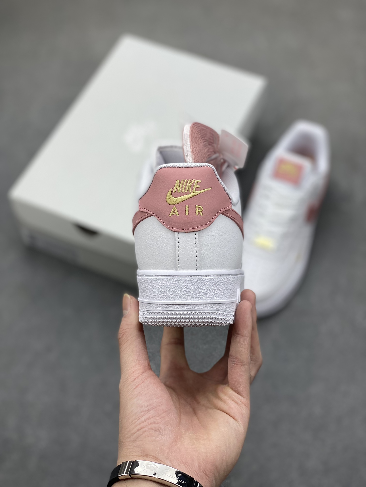 Nike Air Force 1 '07 White/Wine Red, Premium Leather, Cushioned Comfort 5 i1700594255 5239 3