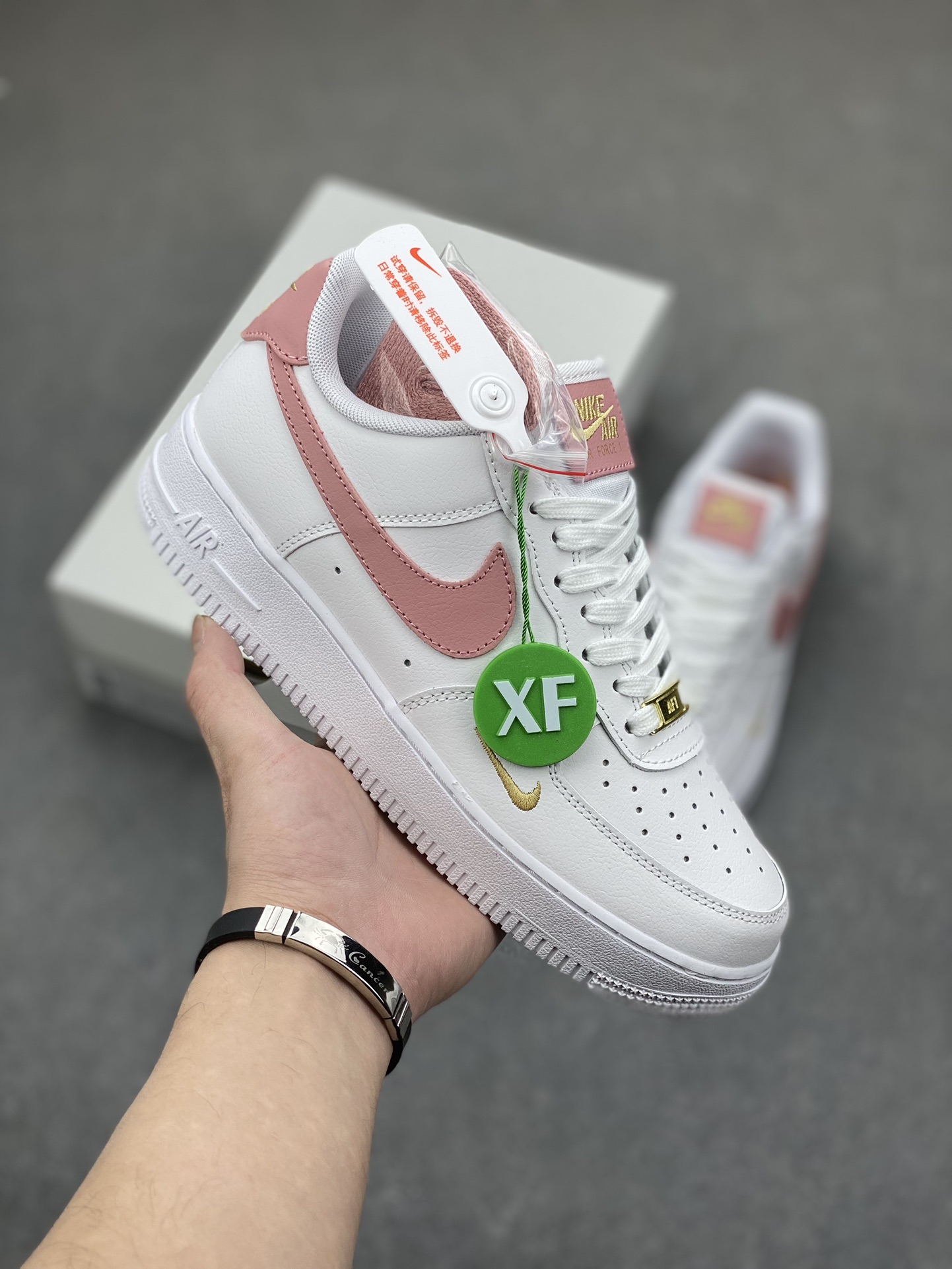 Nike Air Force 1 '07 White/Wine Red, Premium Leather, Cushioned Comfort 2 i1700594255 5818 0
