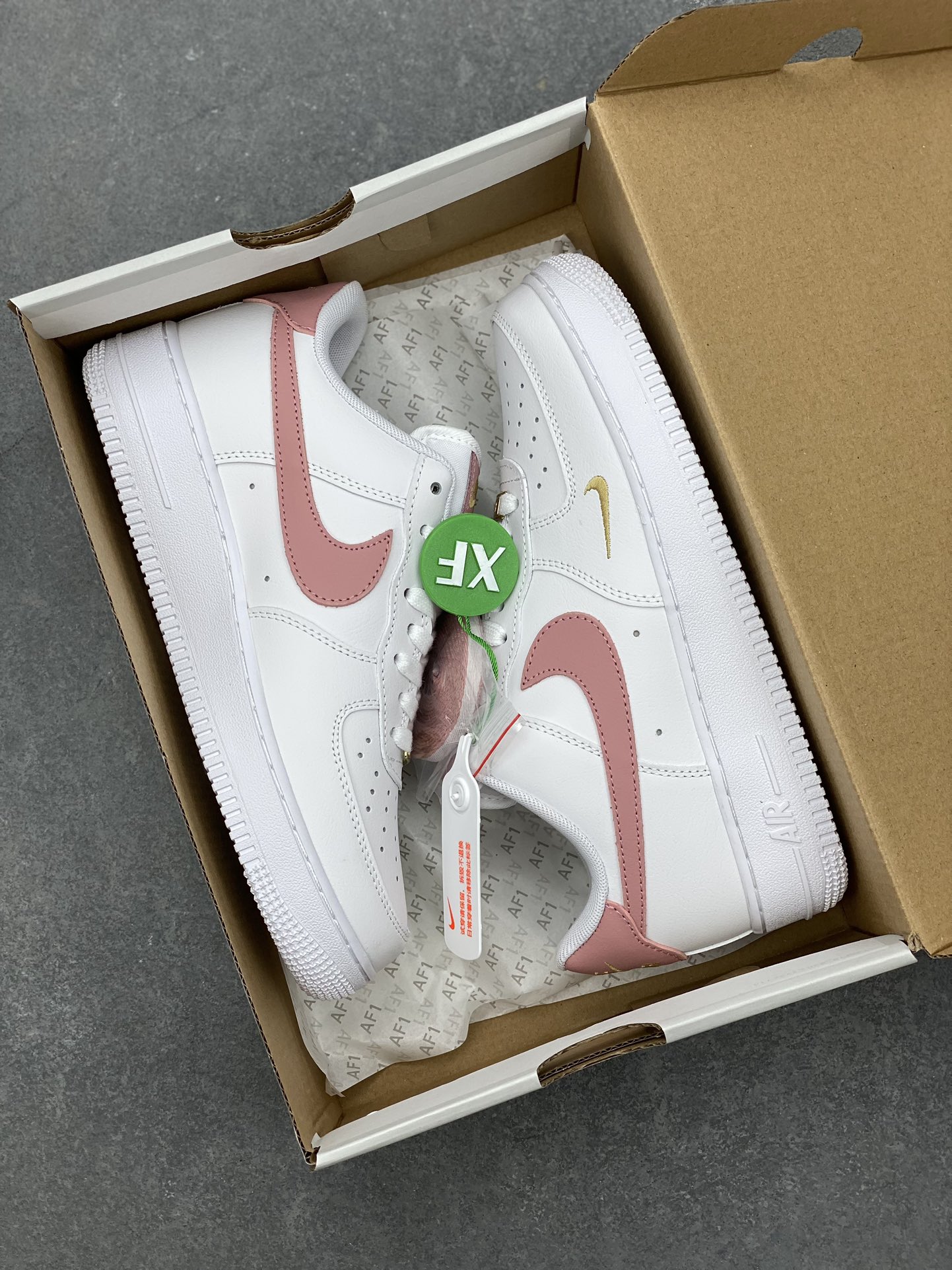 Nike Air Force 1 '07 White/Wine Red, Premium Leather, Cushioned Comfort 10 i1700594255 7027 8