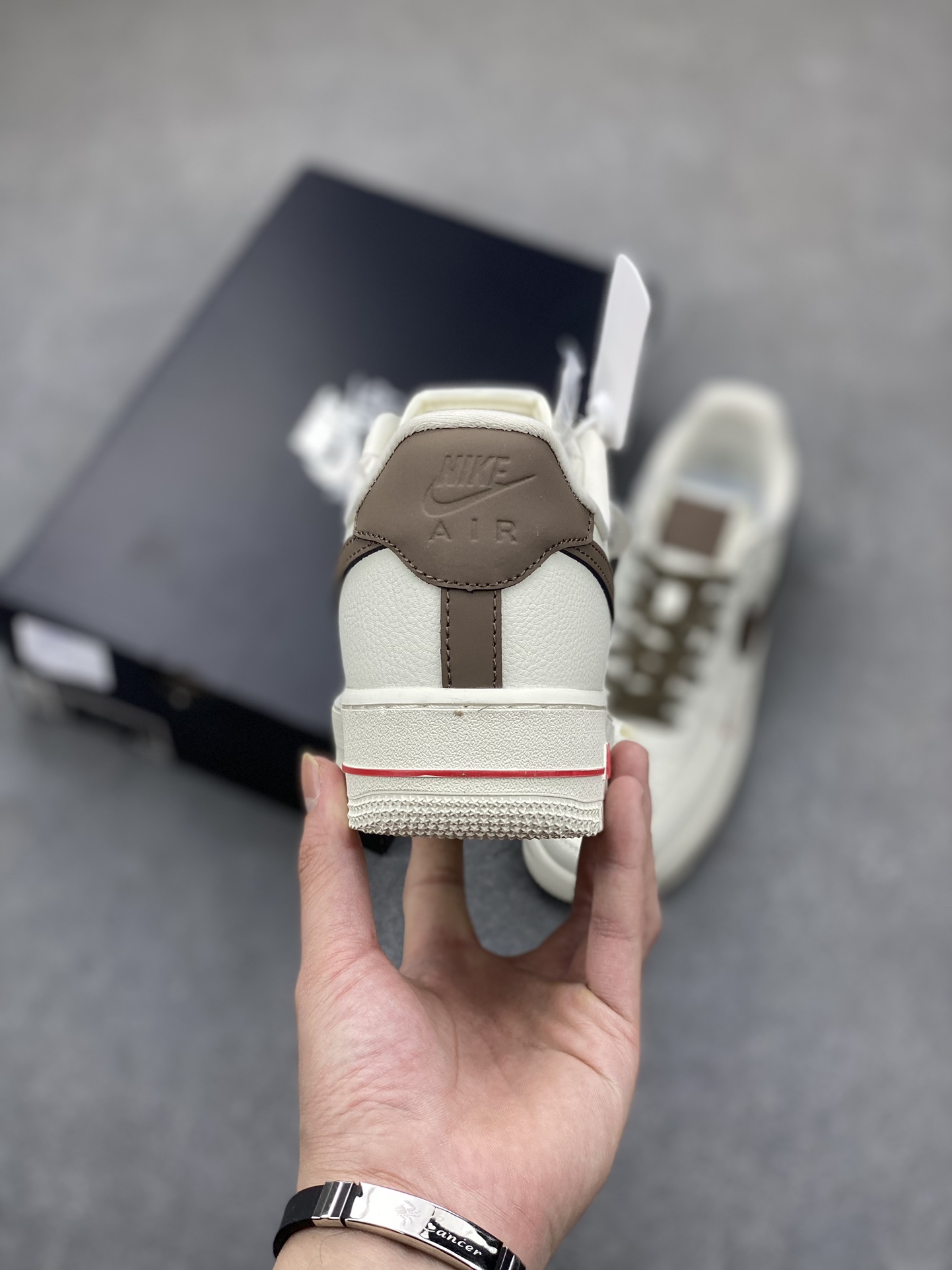 Nike Air Force 1 Low Top Sneakers Ivory/Brown, Comfortable and Durable 5 i1700772869 1192 3