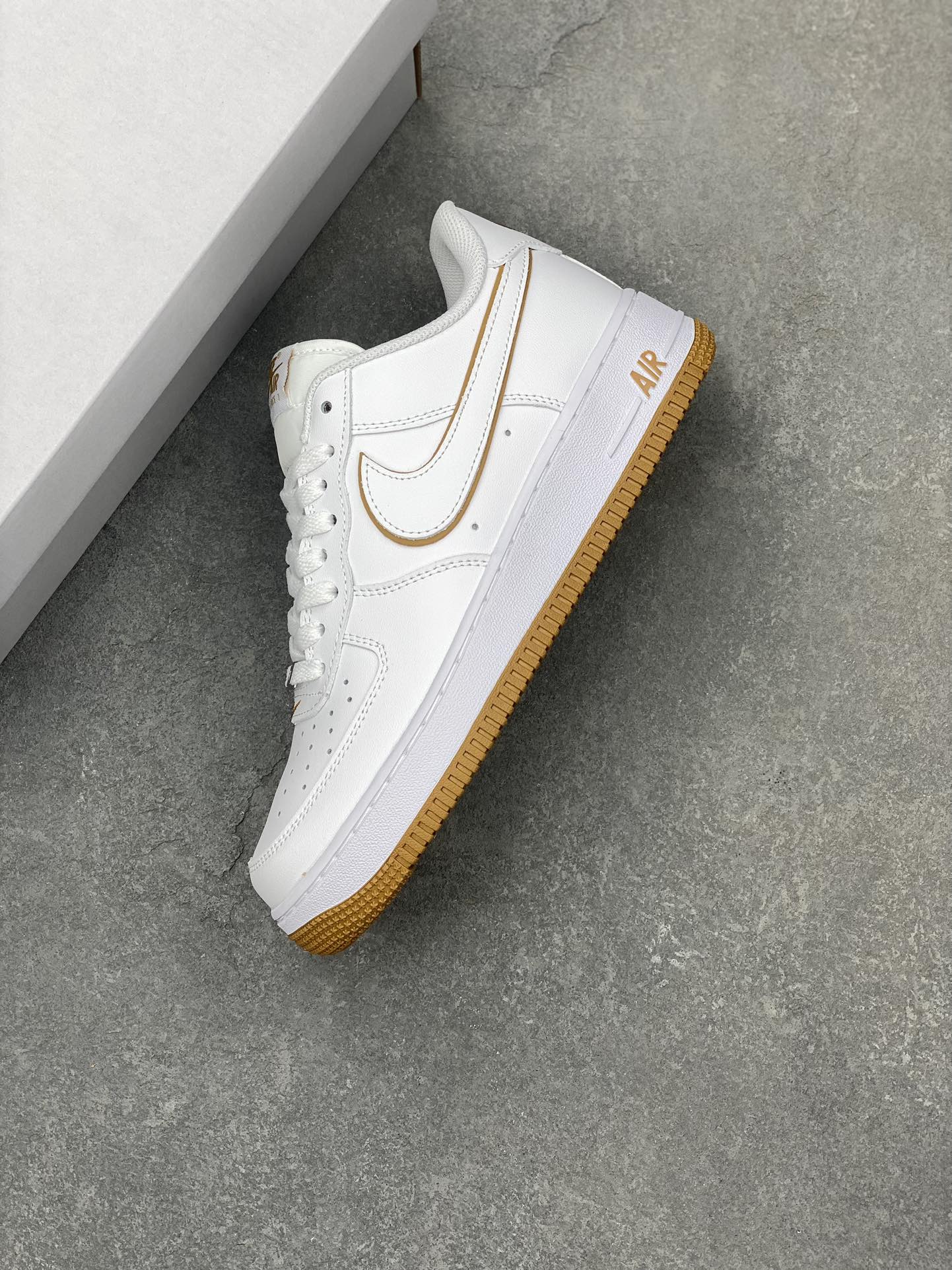 Nike Air Force 1 Low White and Gold Accent Sneakers - Lifetime Warranty 8 i1701457172 1924 4