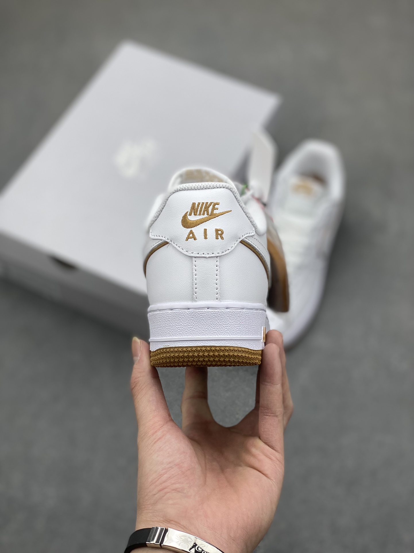 Nike Air Force 1 Low White and Gold Accent Sneakers - Lifetime Warranty 5 i1701457172 6838 5