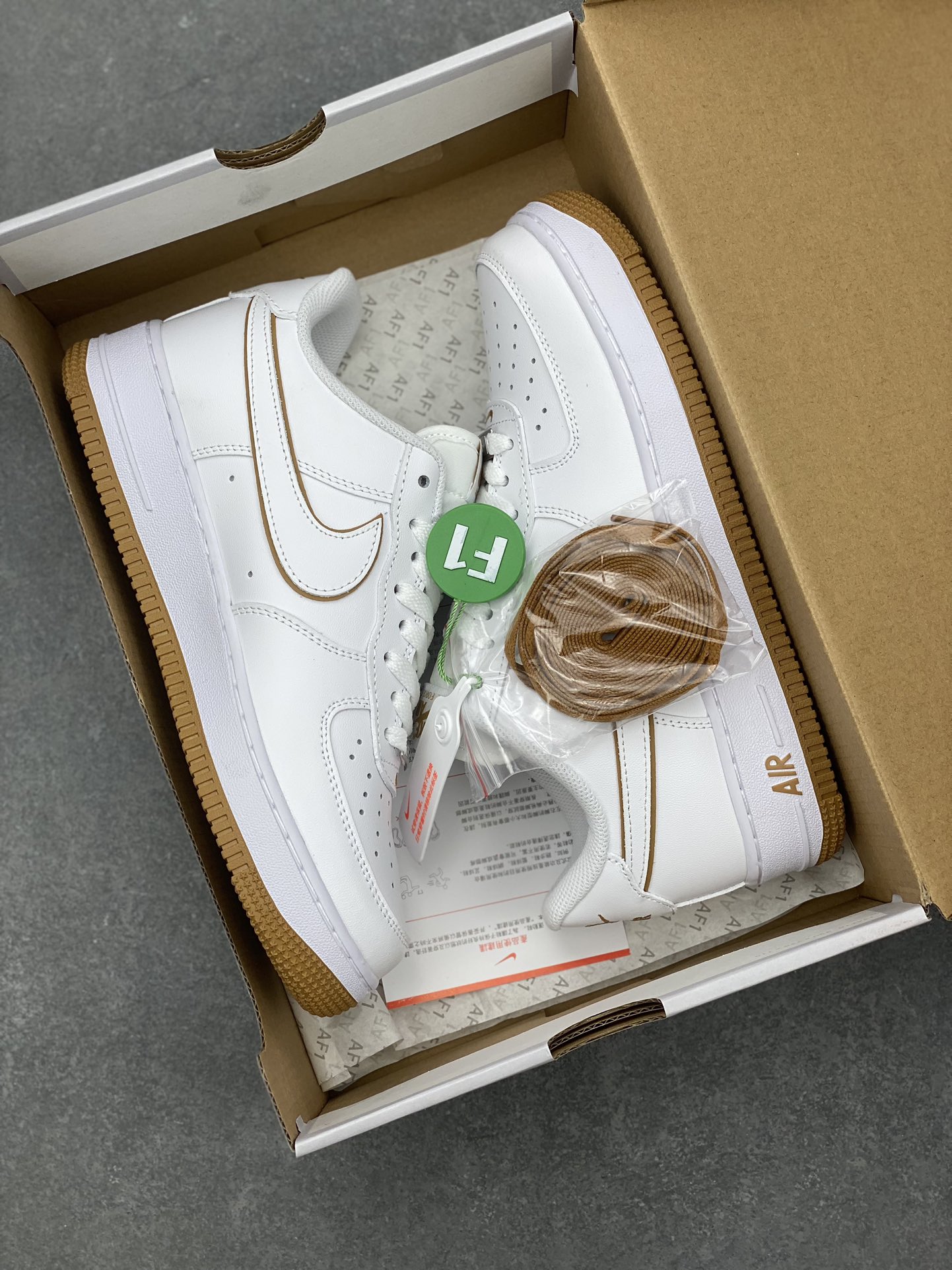 Nike Air Force 1 Low White and Gold Accent Sneakers - Lifetime Warranty 10 i1701457173 5850 6