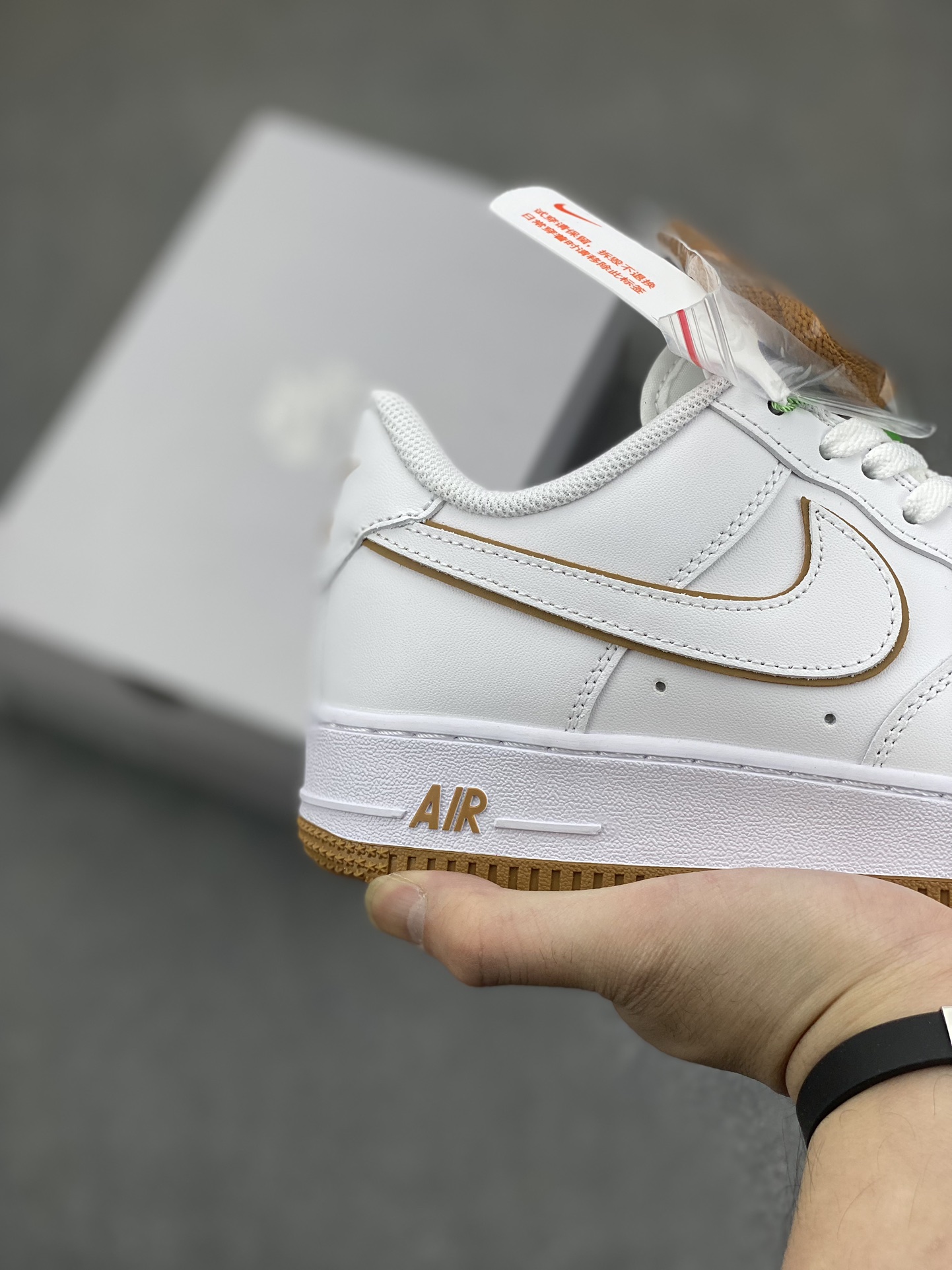 Nike Air Force 1 Low White and Gold Accent Sneakers - Lifetime Warranty 6 i1701457173 7105 7