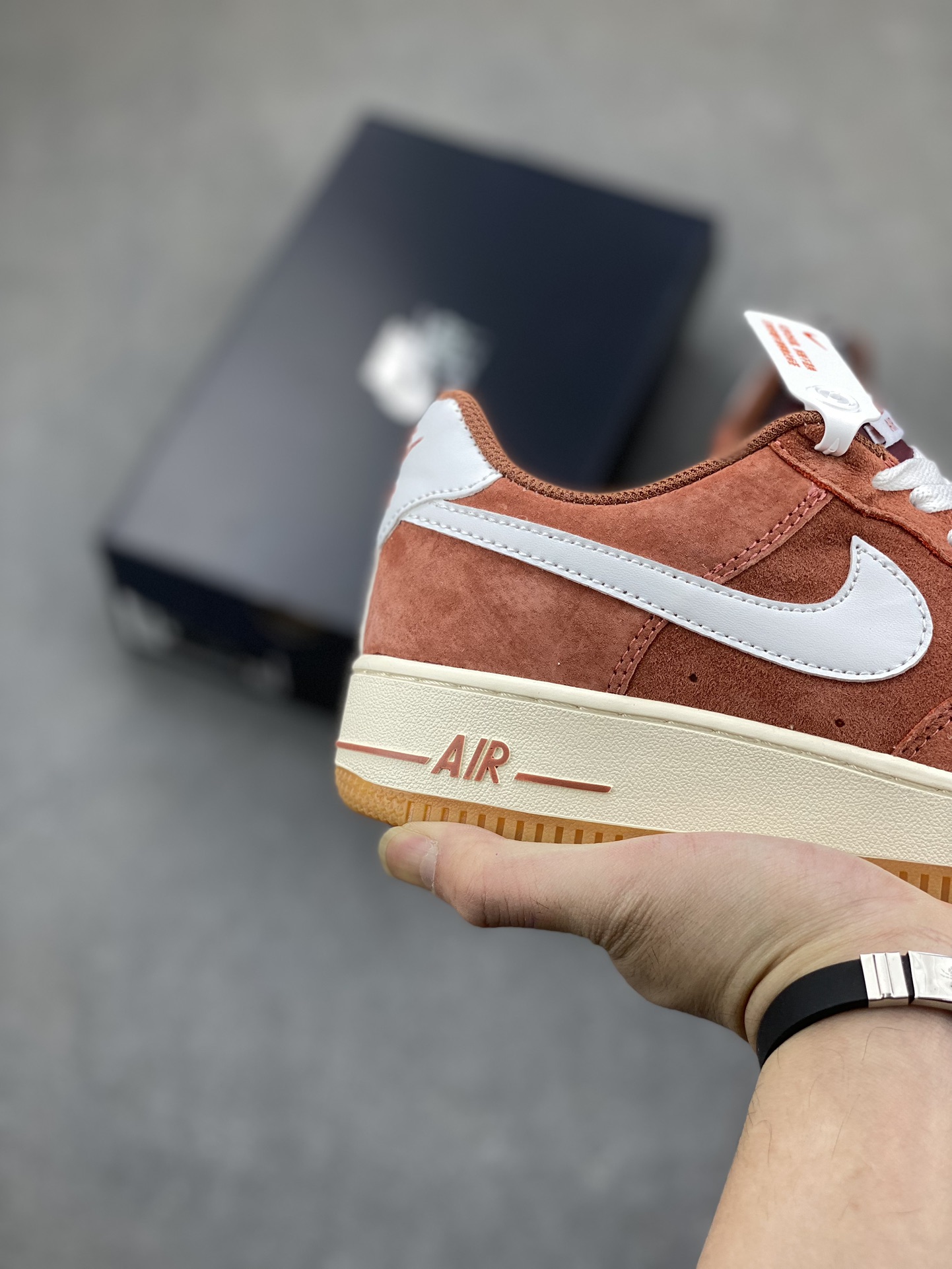 Nike Air Force 1 Low White Orange Suede Casual Sneakers AV0383-221 6 i1702324853 70 0