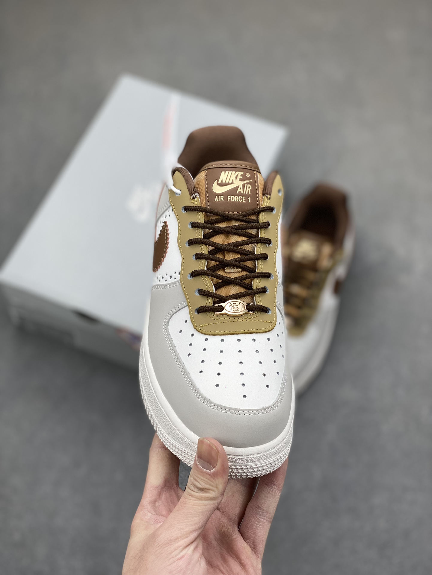 Nike Air Force 1 Low 'Grey Brown' Casual Sneakers FV3702-121 3 i1702841606 4018 5