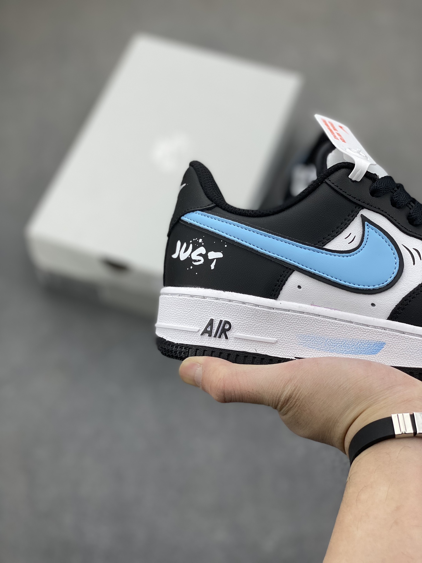 Nike Air Force 1 Low Black White Blue DV0788-006 Sneakers 6 i1702926440 5407 0