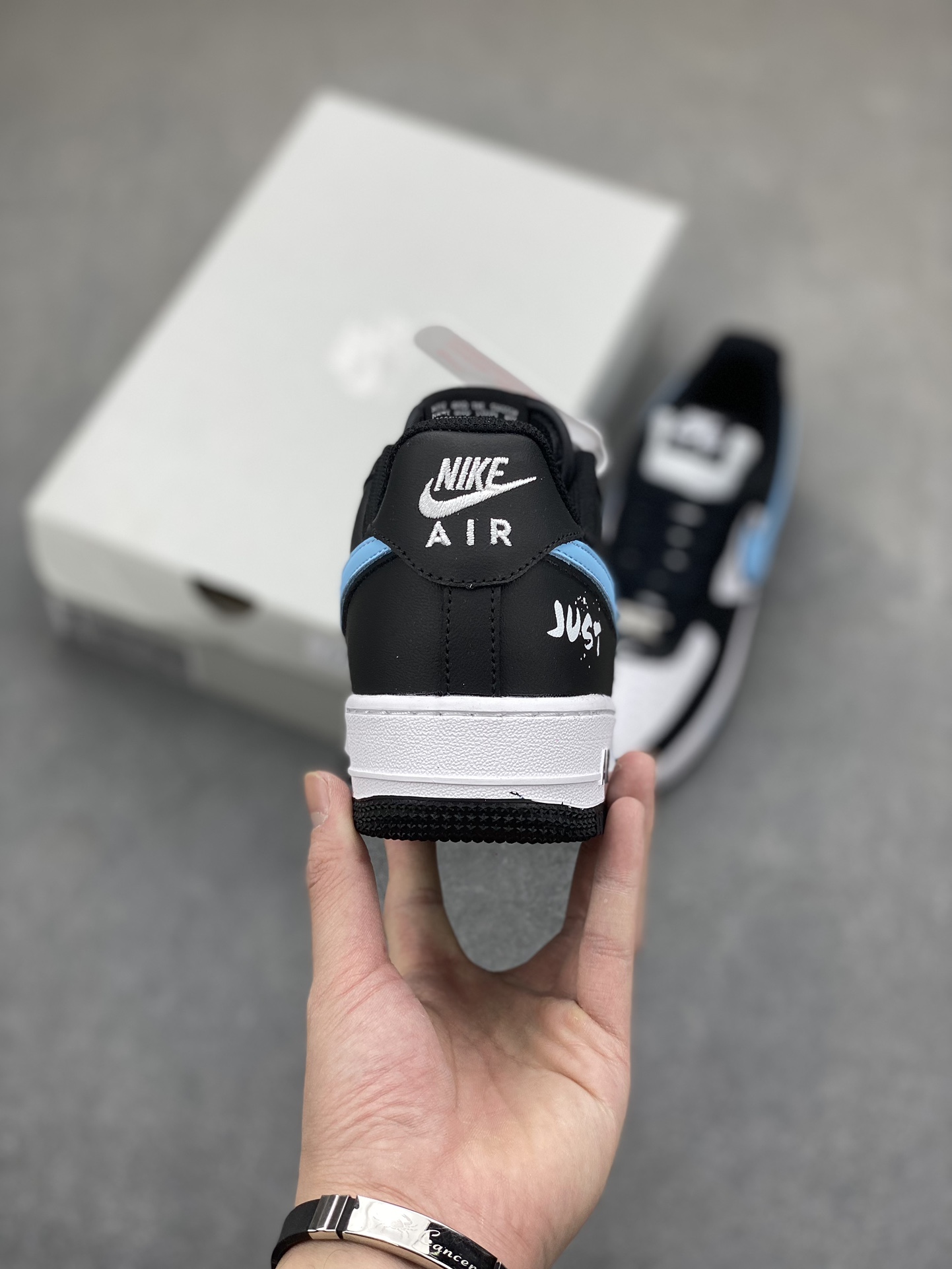Nike Air Force 1 Low Black White Blue DV0788-006 Sneakers 5 i1702926441 1832 3