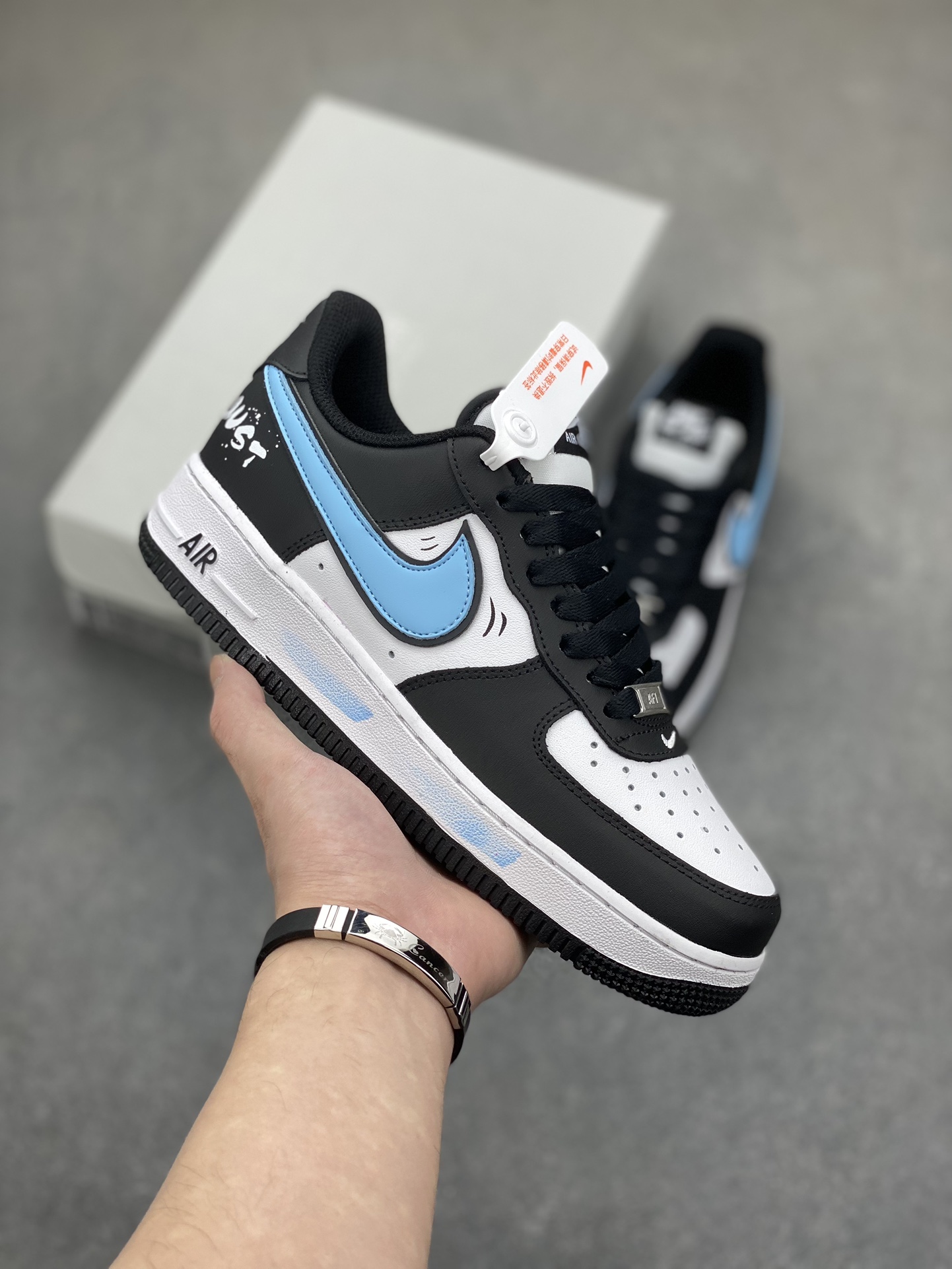 Nike Air Force 1 Low Black White Blue DV0788-006 Sneakers 2 i1702926441 952 1