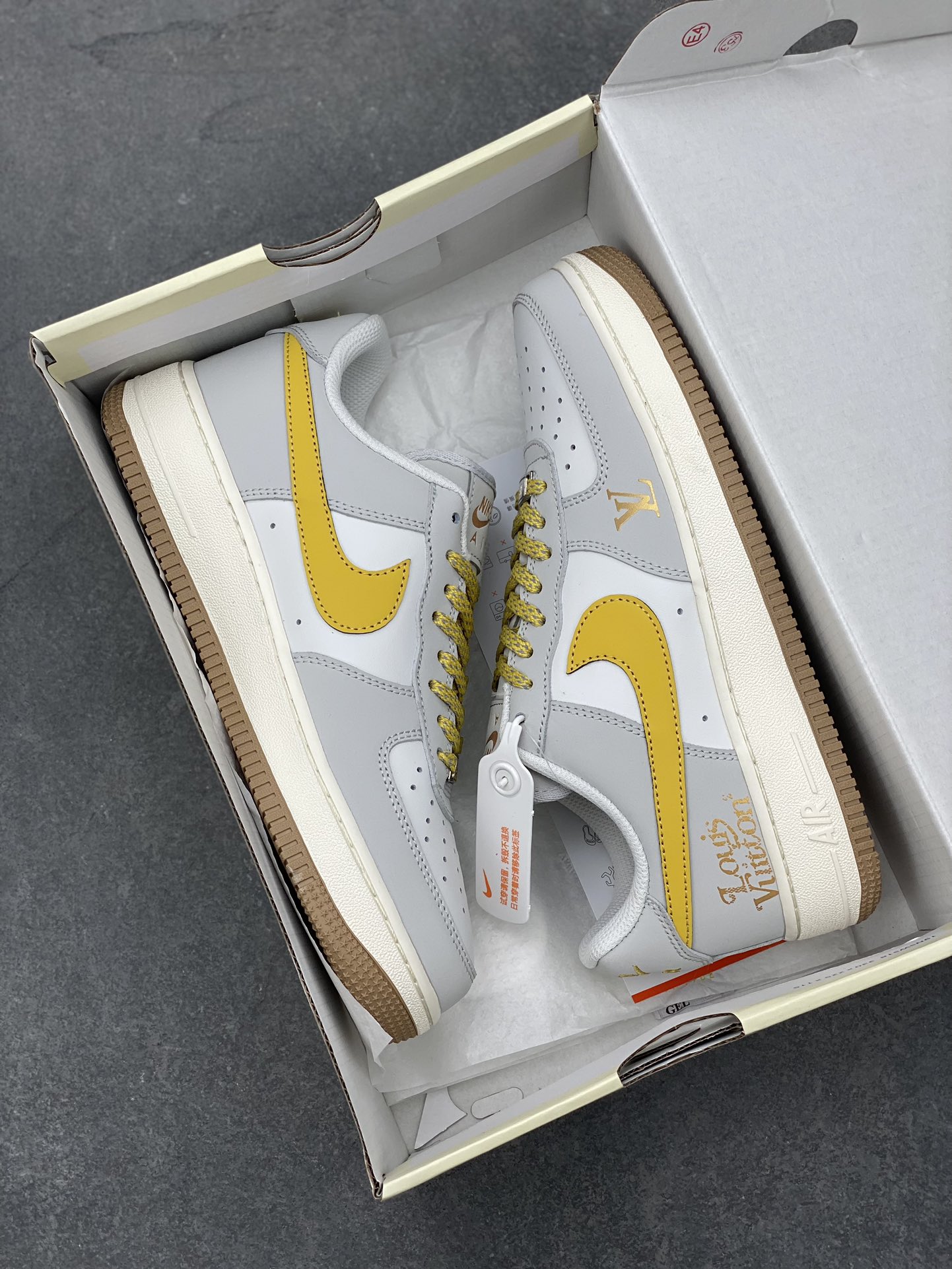 Nike Air Force 1 '07 Low Louis Vuitton Warm Grey Limited Edition Sneakers 10 i1702926652 3848 7