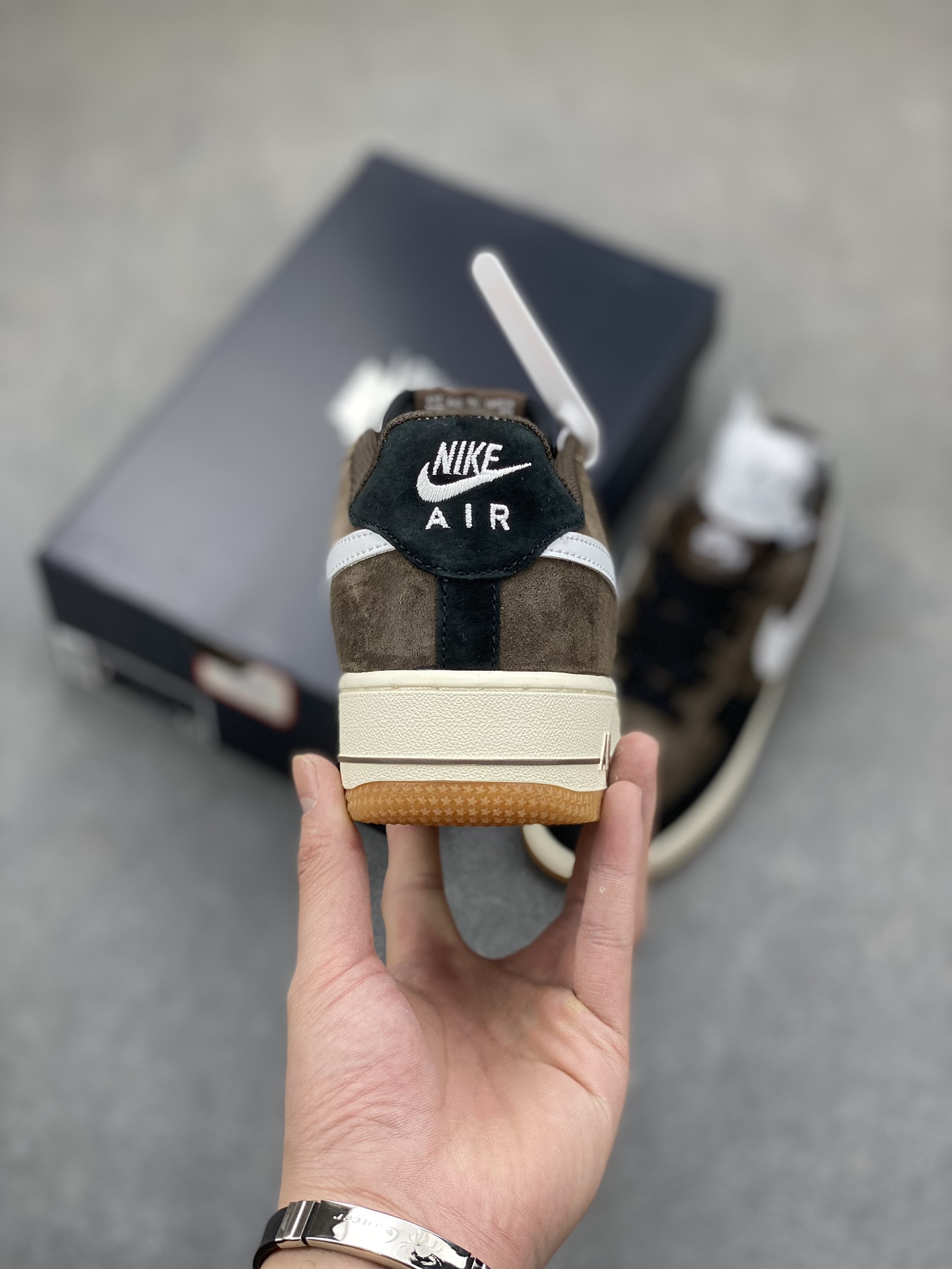 Nike Air Force 1 Low Black Brown Suede Sneakers AV0383-230 5 i1703016058 2065 0