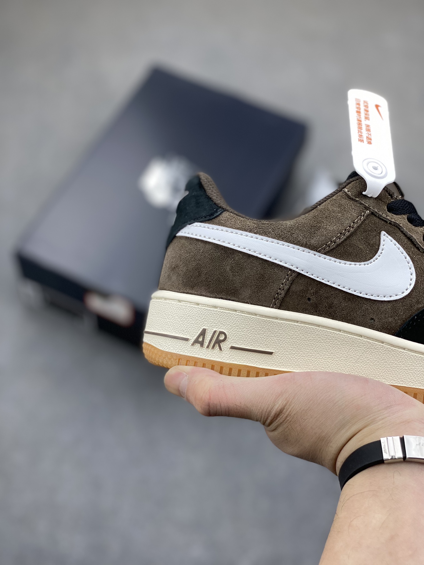 Nike Air Force 1 Low Black Brown Suede Sneakers AV0383-230 6 i1703016058 8614 0