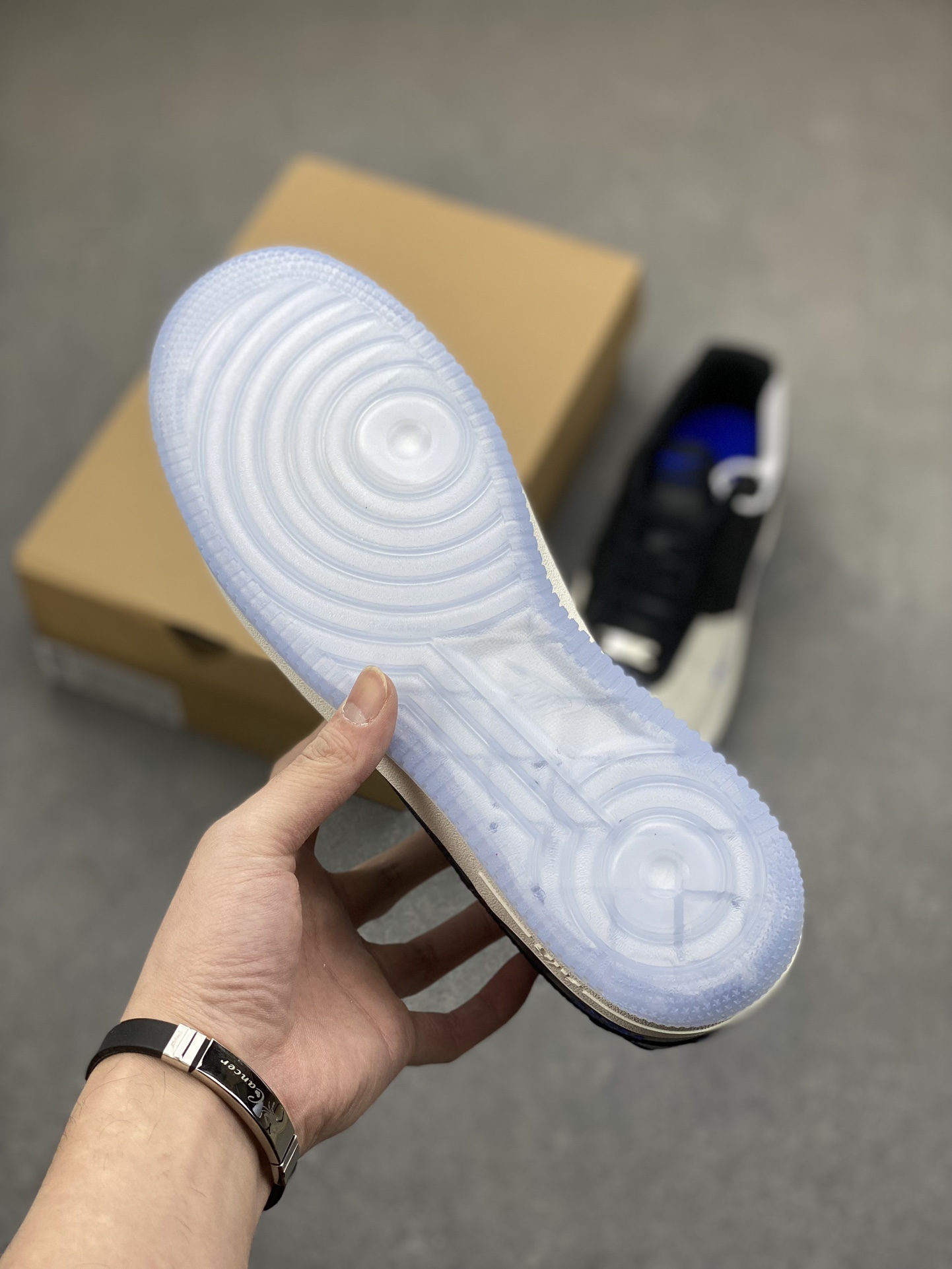 Nike Air Force 1 '07 Low Black White Blue Stitching - Size 36-45 7 i1703101305 6048 0