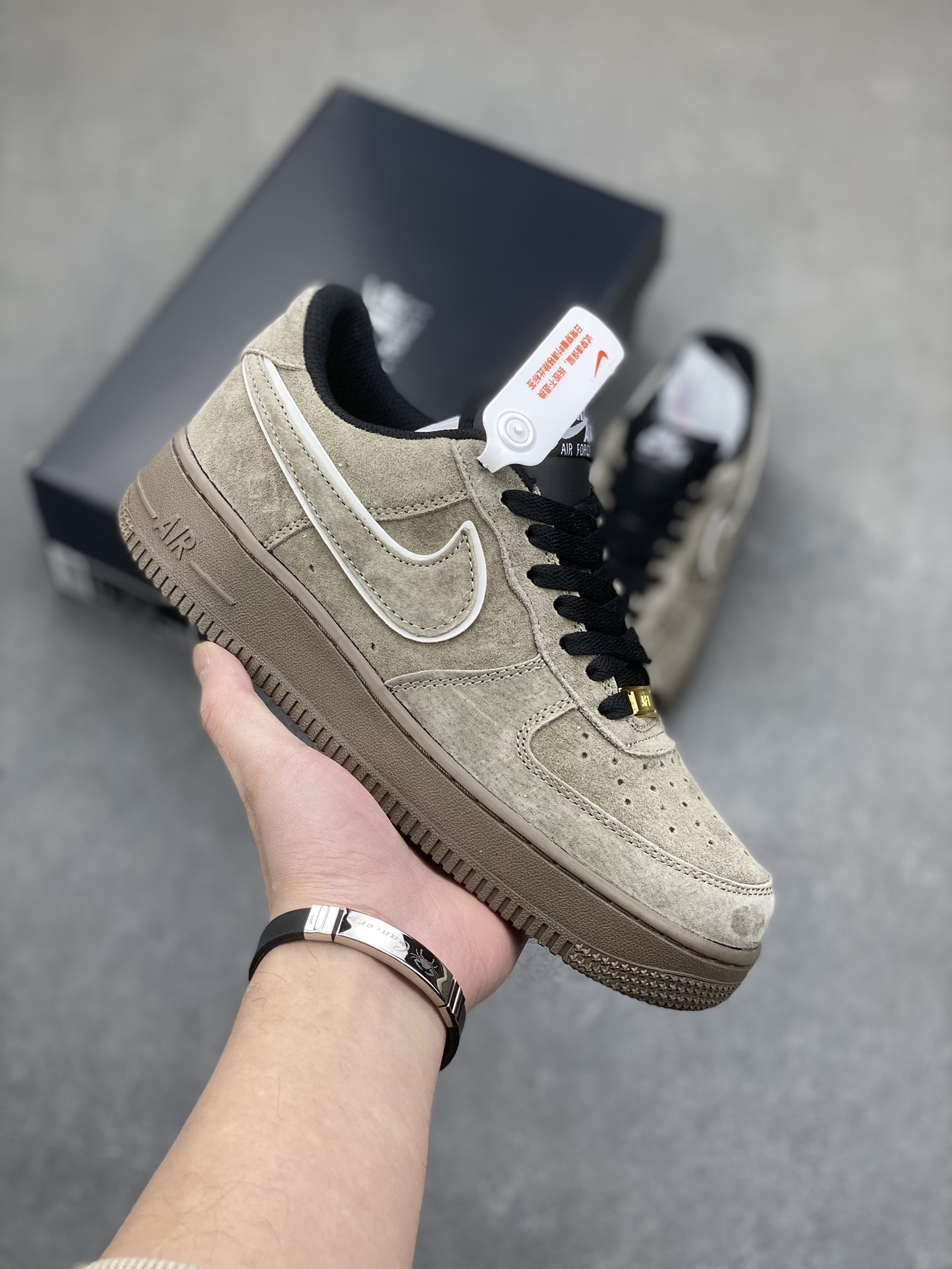 Nike Air Force 1 Low Grey Suede Sneakers - Limited Edition 2 i1703541058 2844 0