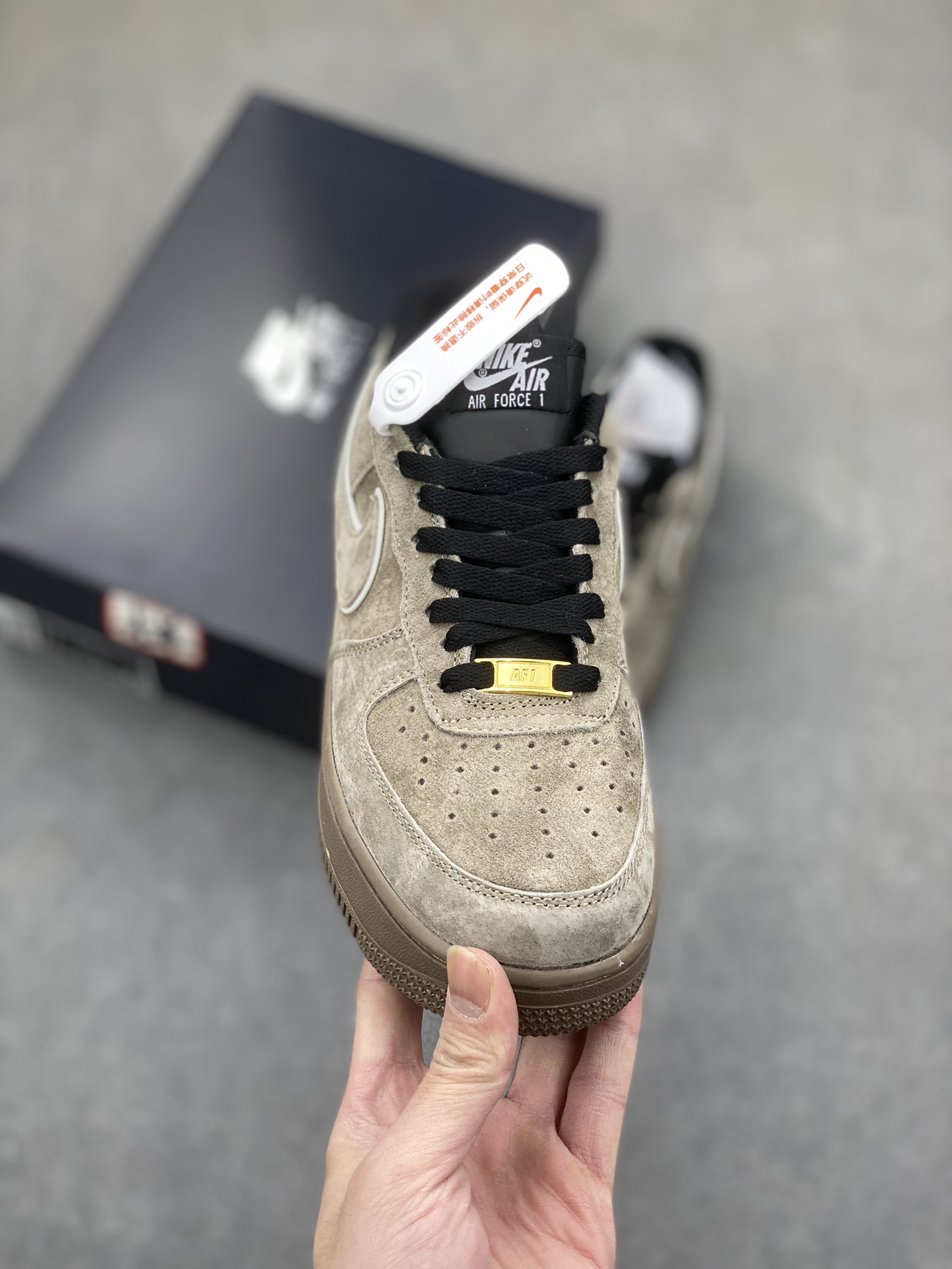 Nike Air Force 1 Low Grey Suede Sneakers - Limited Edition 3 i1703541058 4514 0