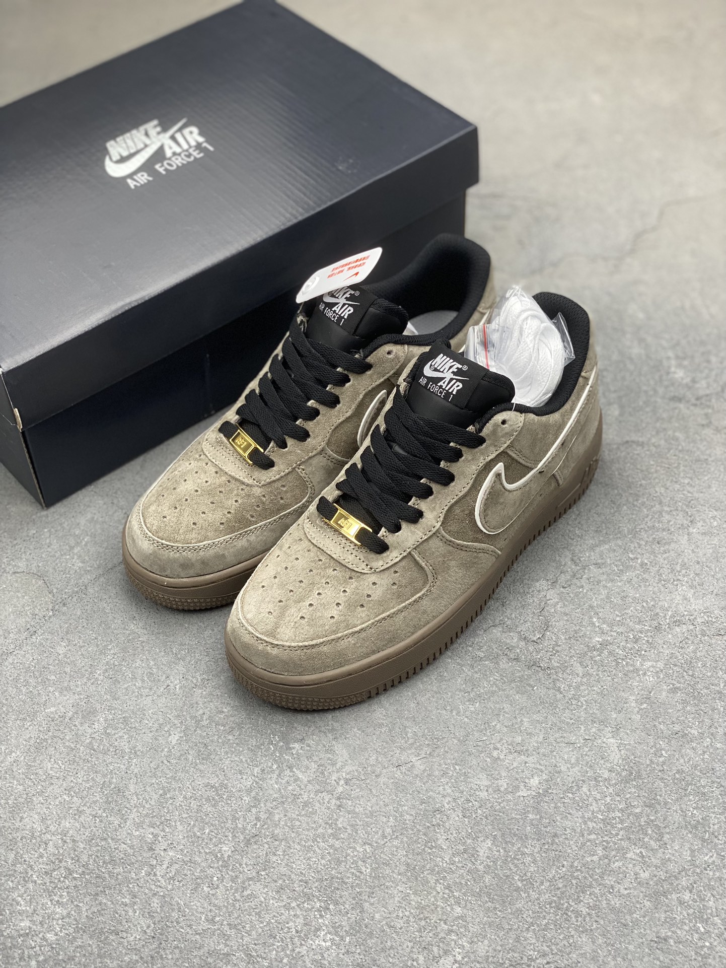Nike Air Force 1 Low Grey Suede Sneakers - Limited Edition 9 i1703541058 6852 0