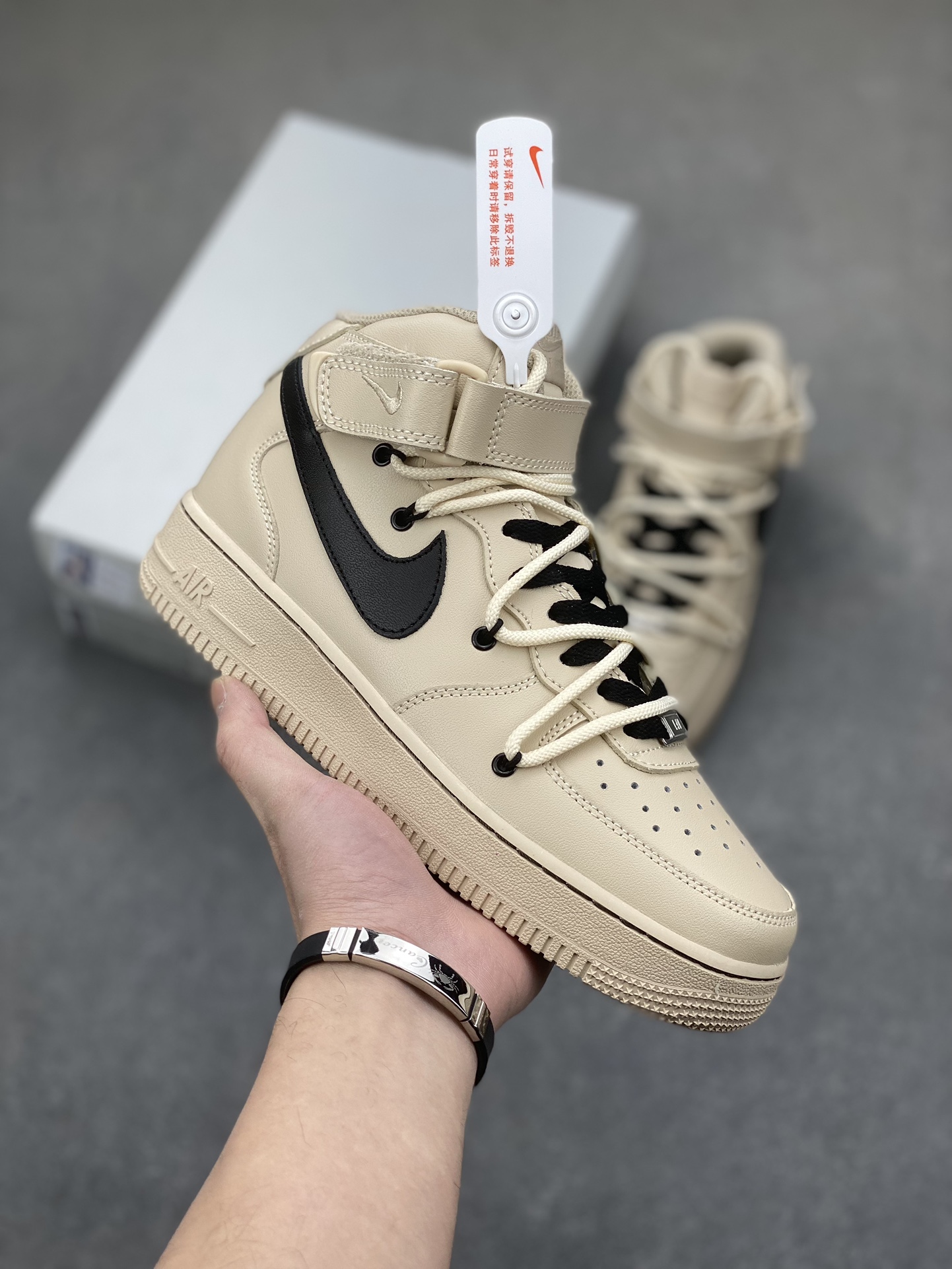 Nike Air Force 1 Mid '07 LX NN White Sesame Black CW2289-111 Sneakers 1 i1703541216 372 0