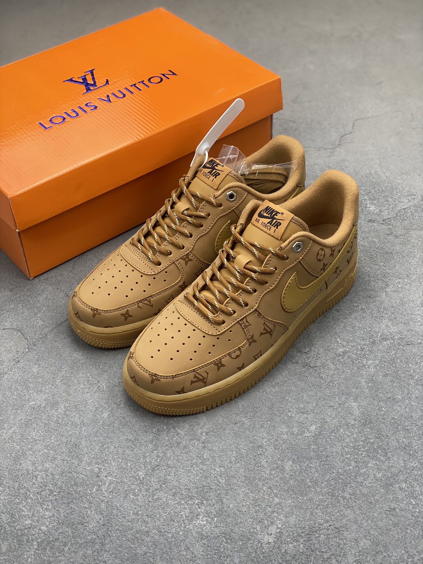 Nike Air Force 1 '07 Low Louis Vuitton Wheat - Limited Edition Sneakers 22 i1703708707 3279 0
