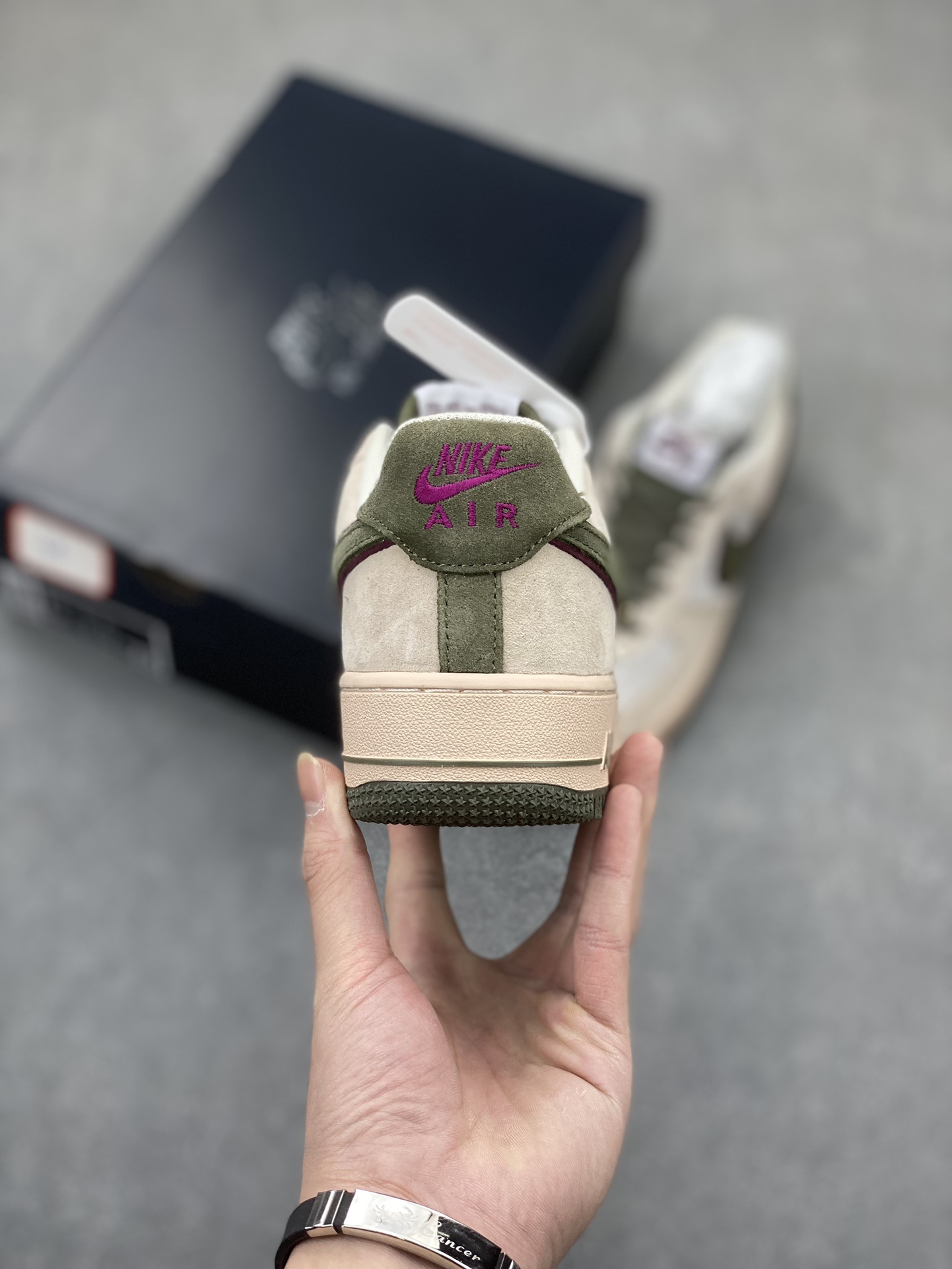 Nike Air Force 1 Low Olive Suede Sneakers - Limited Edition, Company Grade 5 i1704487611 2284 1