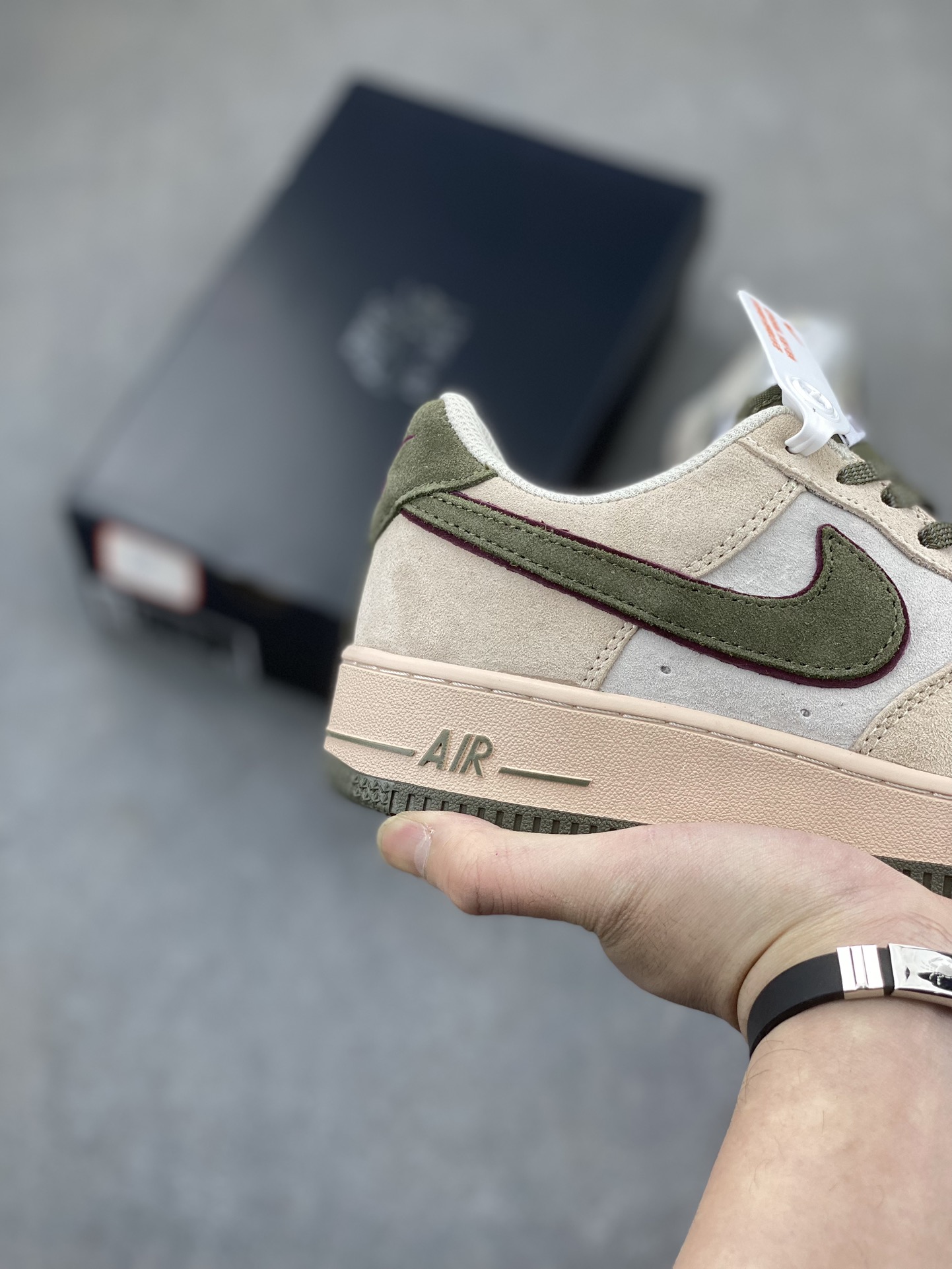 Nike Air Force 1 Low Olive Suede Sneakers - Limited Edition, Company Grade 6 i1704487611 4112 4