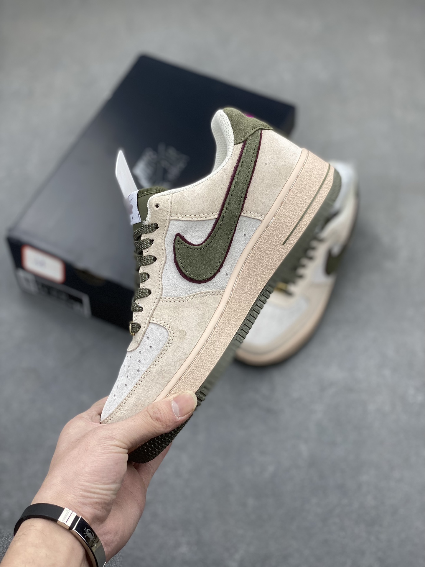 Nike Air Force 1 Low Olive Suede Sneakers - Limited Edition, Company Grade 4 i1704487611 4443 6
