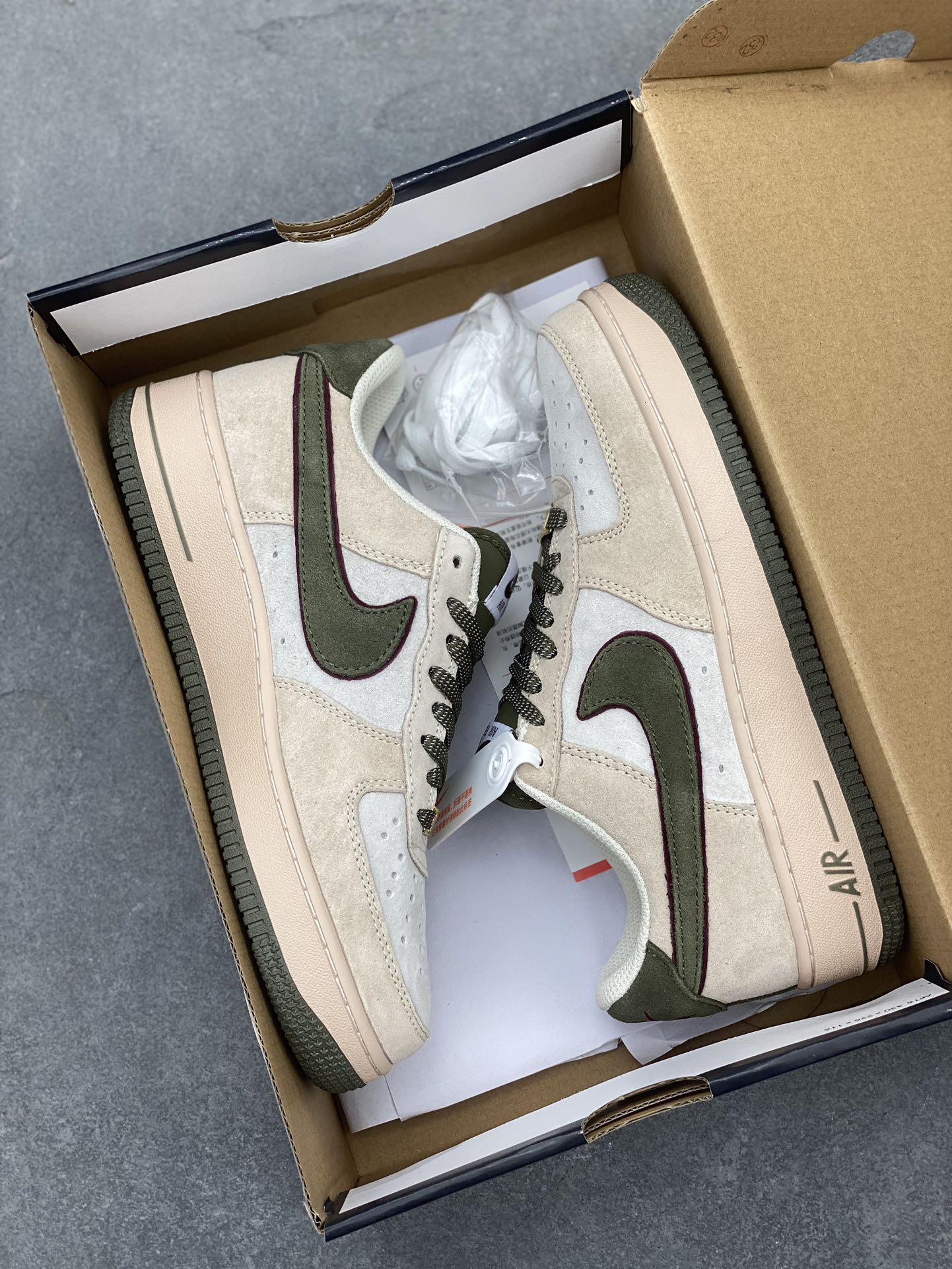Nike Air Force 1 Low Olive Suede Sneakers - Limited Edition, Company Grade 10 i1704487611 5011 8