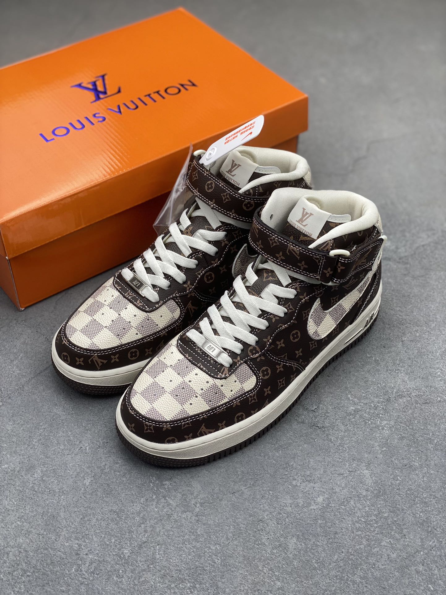 Nike Air Force 1 '07 Low Louis Vuitton Brown Shoes - Limited Edition 9 i1704487693 3012 7