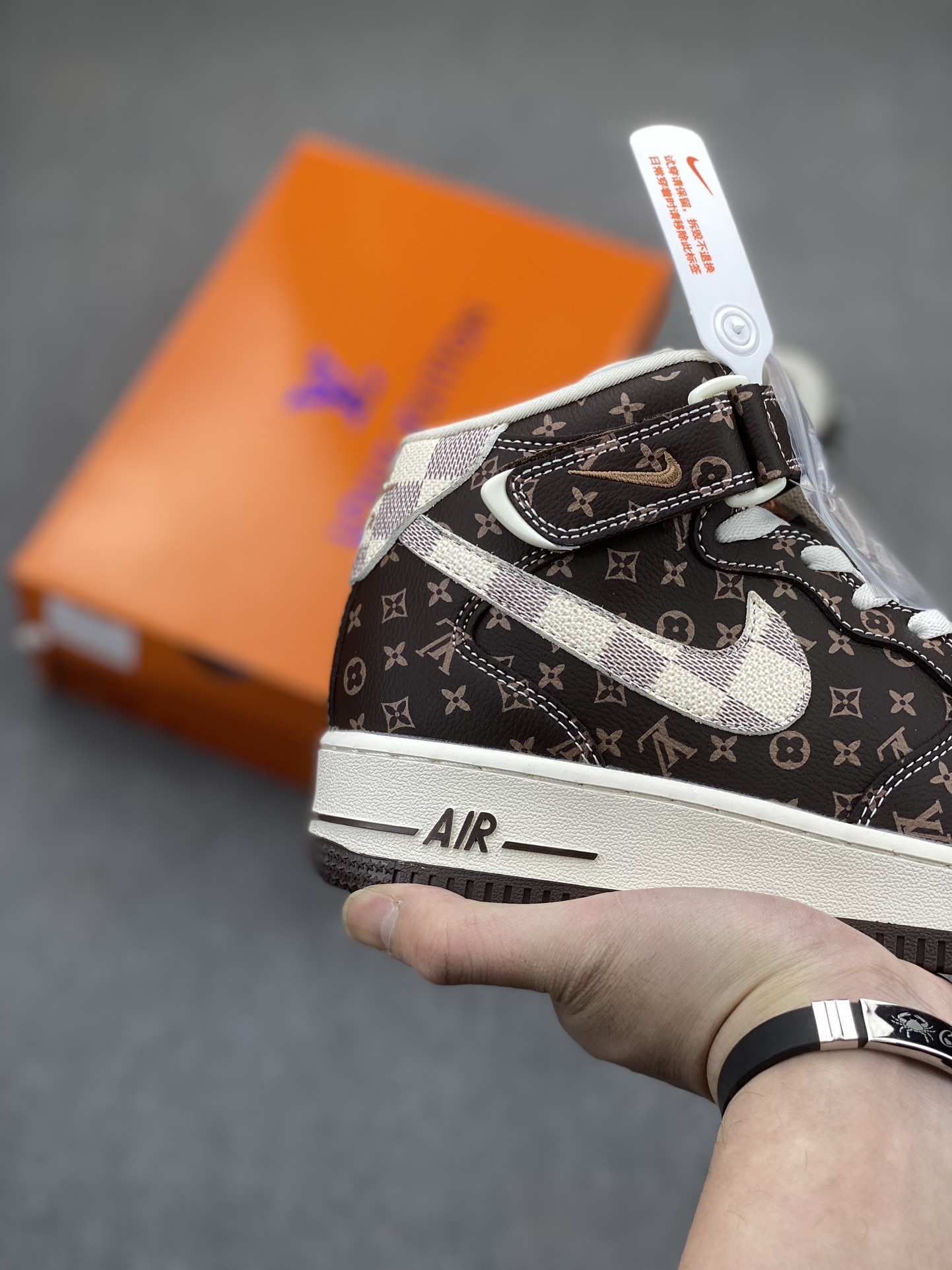 Nike Air Force 1 '07 Low Louis Vuitton Brown Shoes - Limited Edition 6 i1704487693 7846 0
