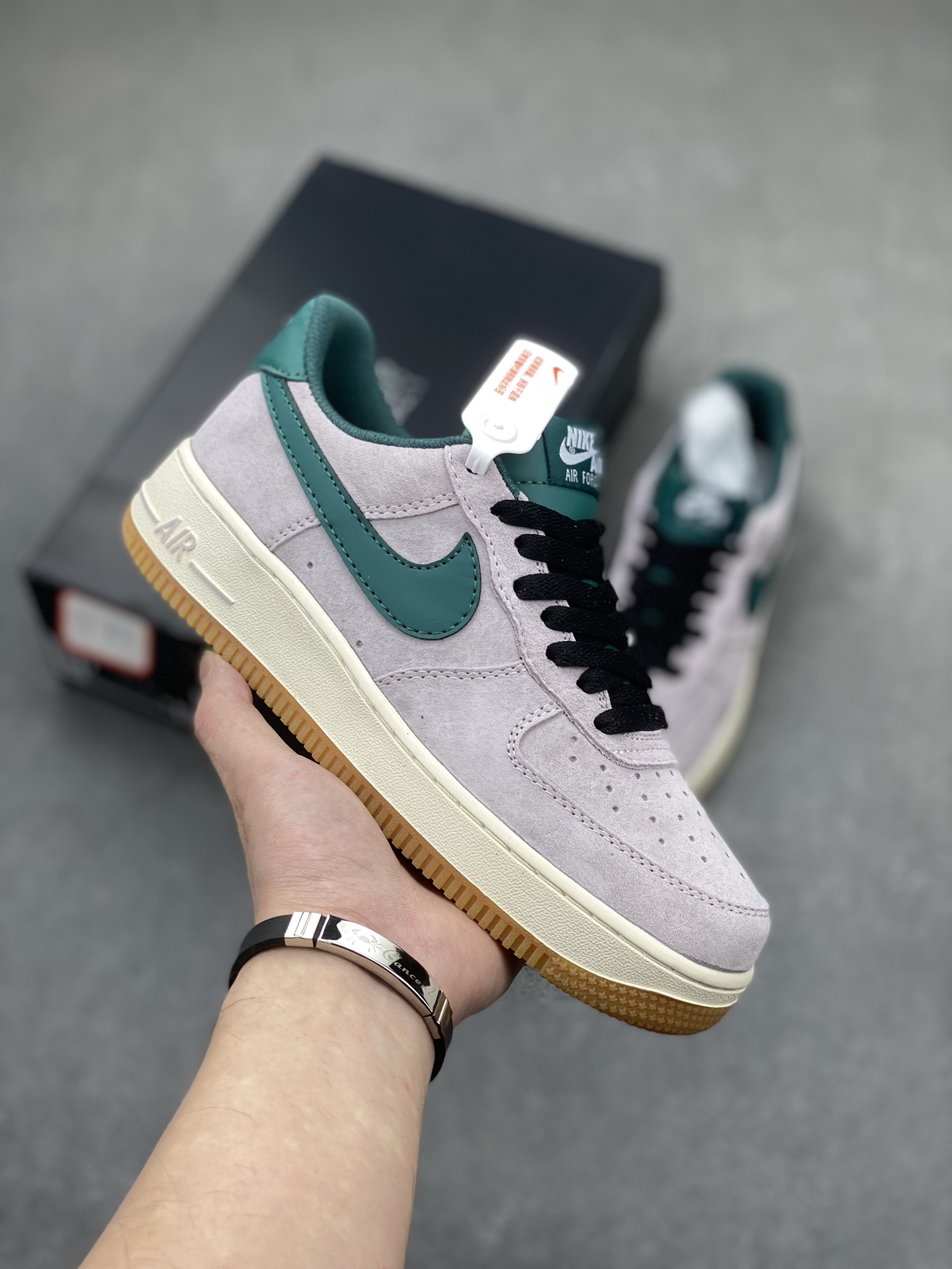 Nike Air Force 1 Low Grey Green Suede Casual Sneakers - Limited Edition 2 i1704576153 5082 1