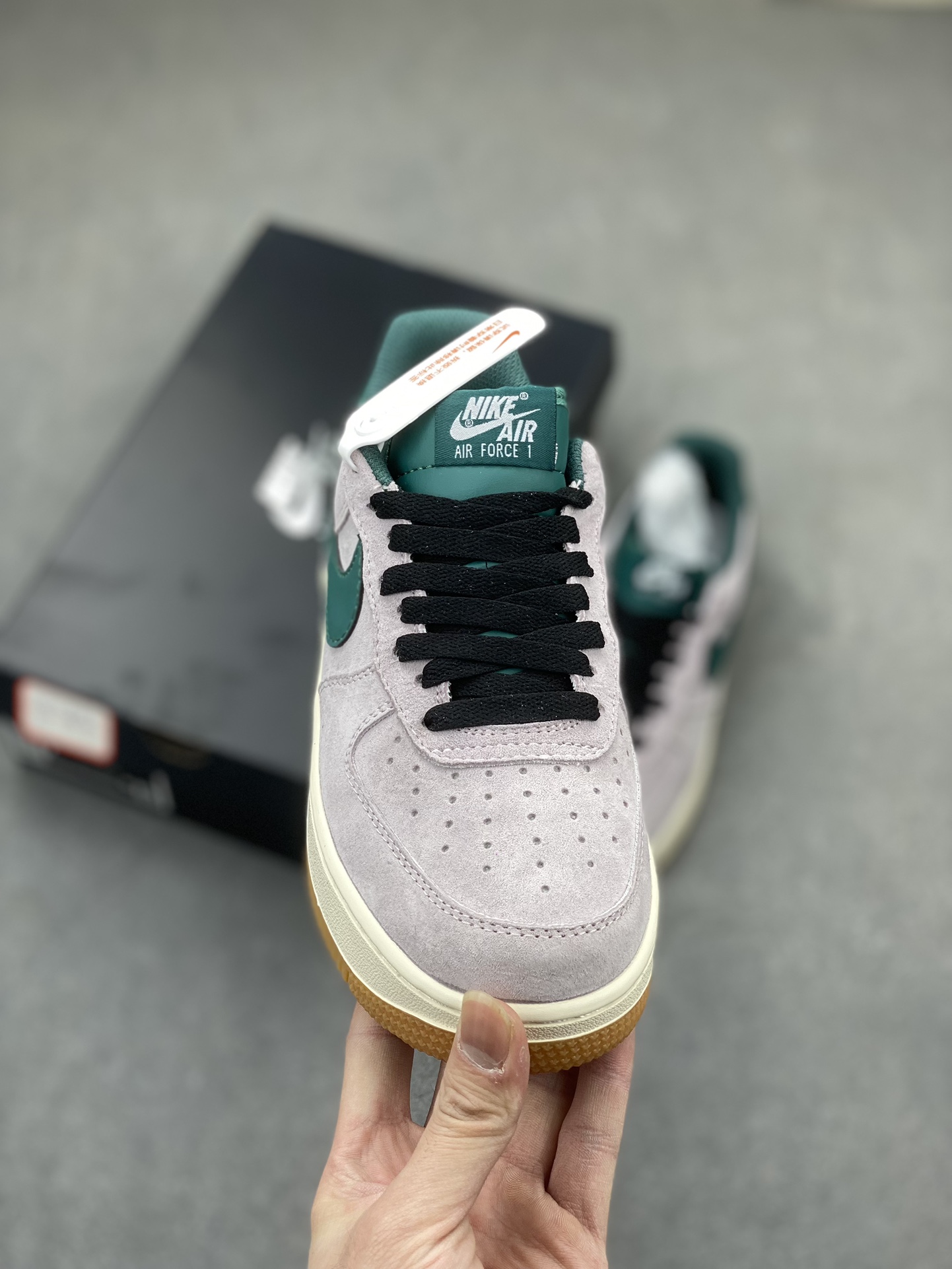 Nike Air Force 1 Low Grey Green Suede Casual Sneakers - Limited Edition 3 i1704576153 7158 0