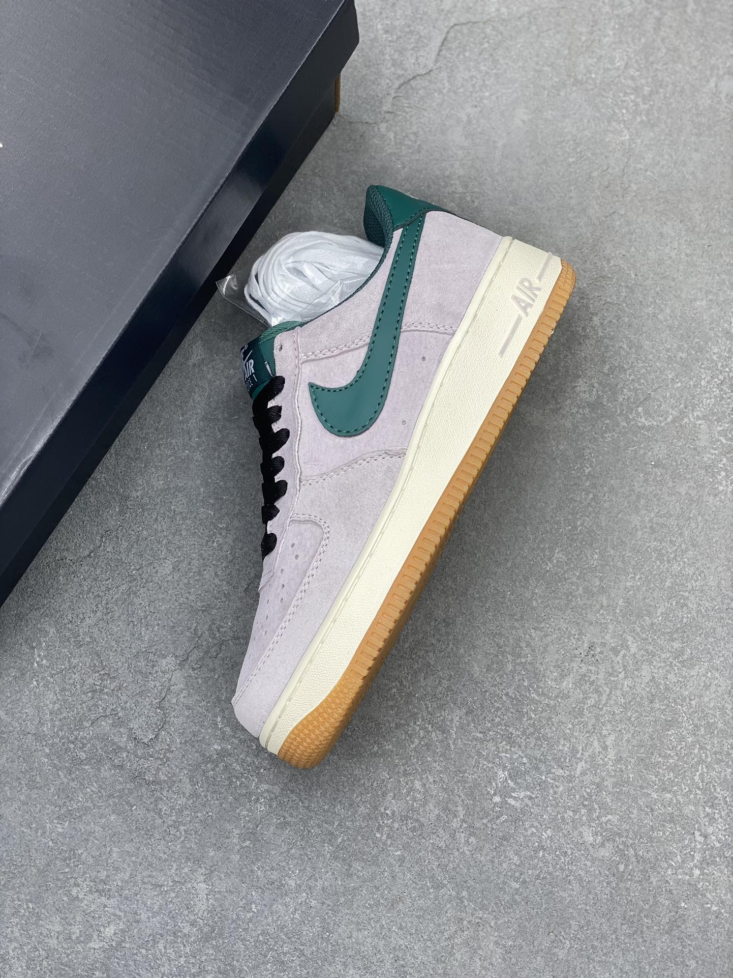 Nike Air Force 1 Low Grey Green Suede Casual Sneakers - Limited Edition 8 i1704576153 7469 2