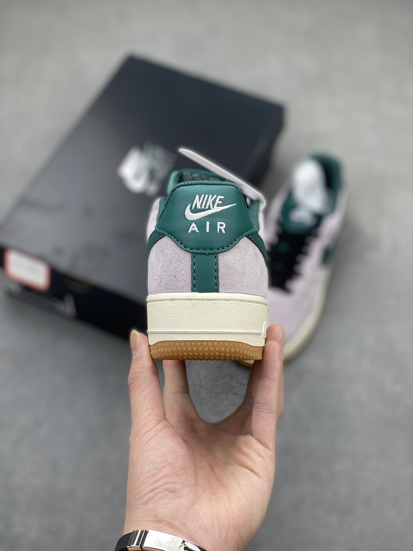 Nike Air Force 1 Low Grey Green Suede Casual Sneakers - Limited Edition 5 i1704576153 7763 8